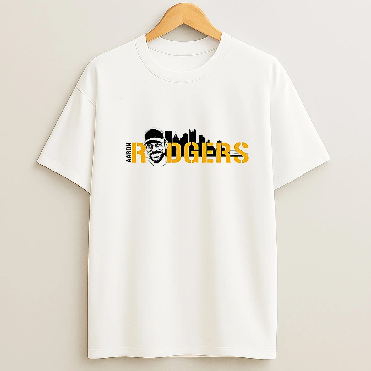 Aaron Rodgers Big Head Pittsburgh Steelers Football City Skyline Nfl 2025 Tshirt Hoodie