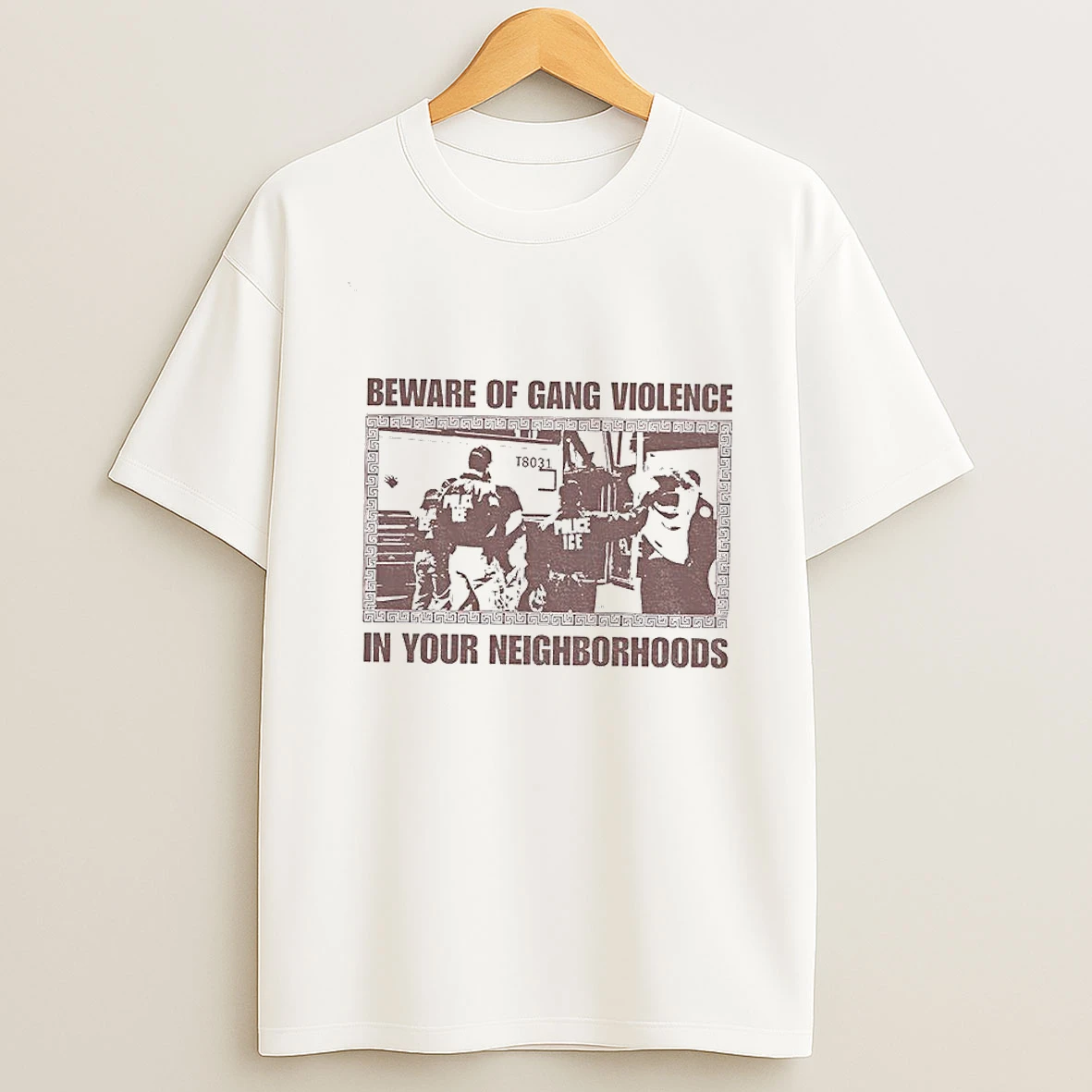 Abolish Ice Chinga La Migra Beware Of Gang Violence In Your Neighborhoods Vintage Tshirt Hoodie