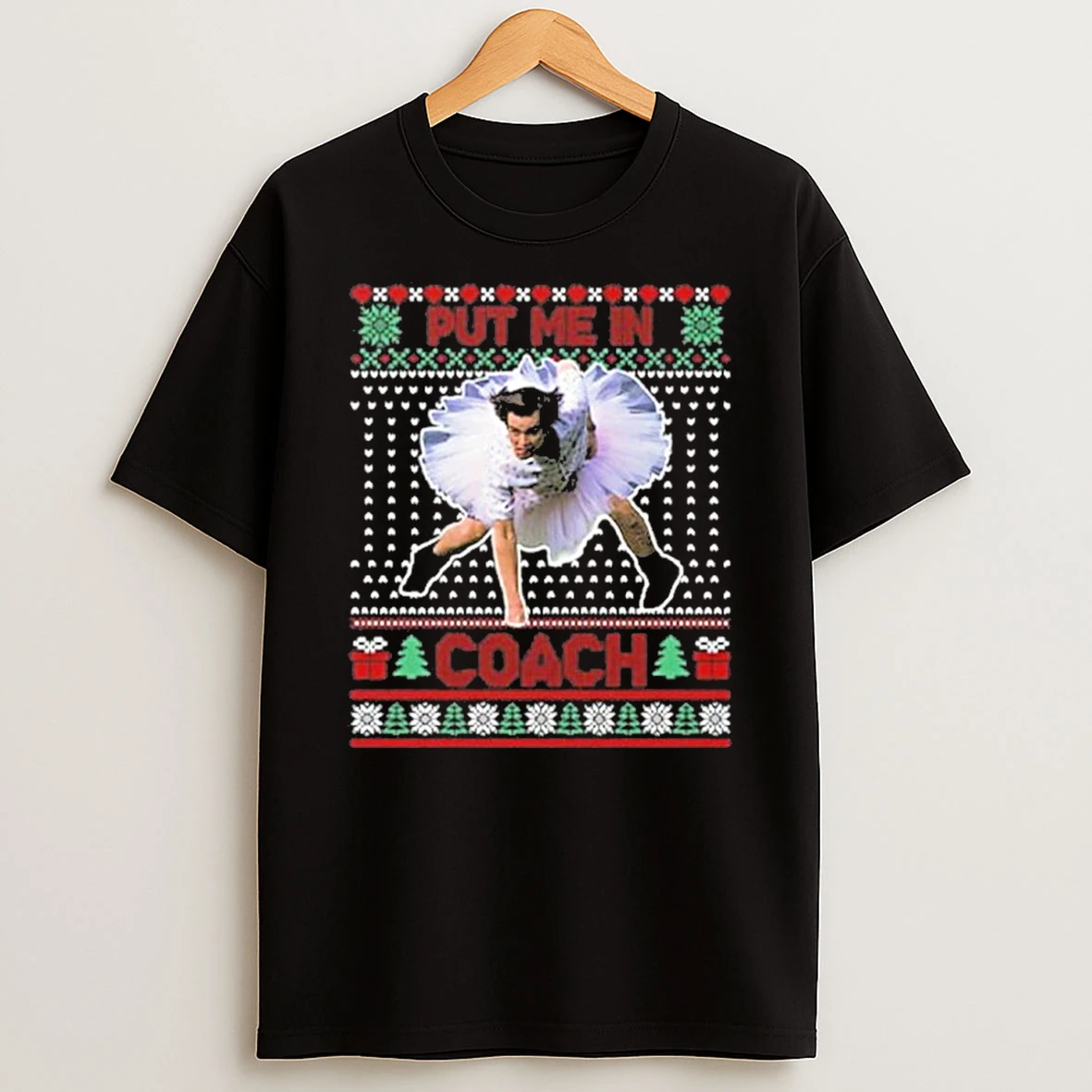 Ace Ventura Jim Carrey Put Me In Coach Christmas Tshirt Hoodie