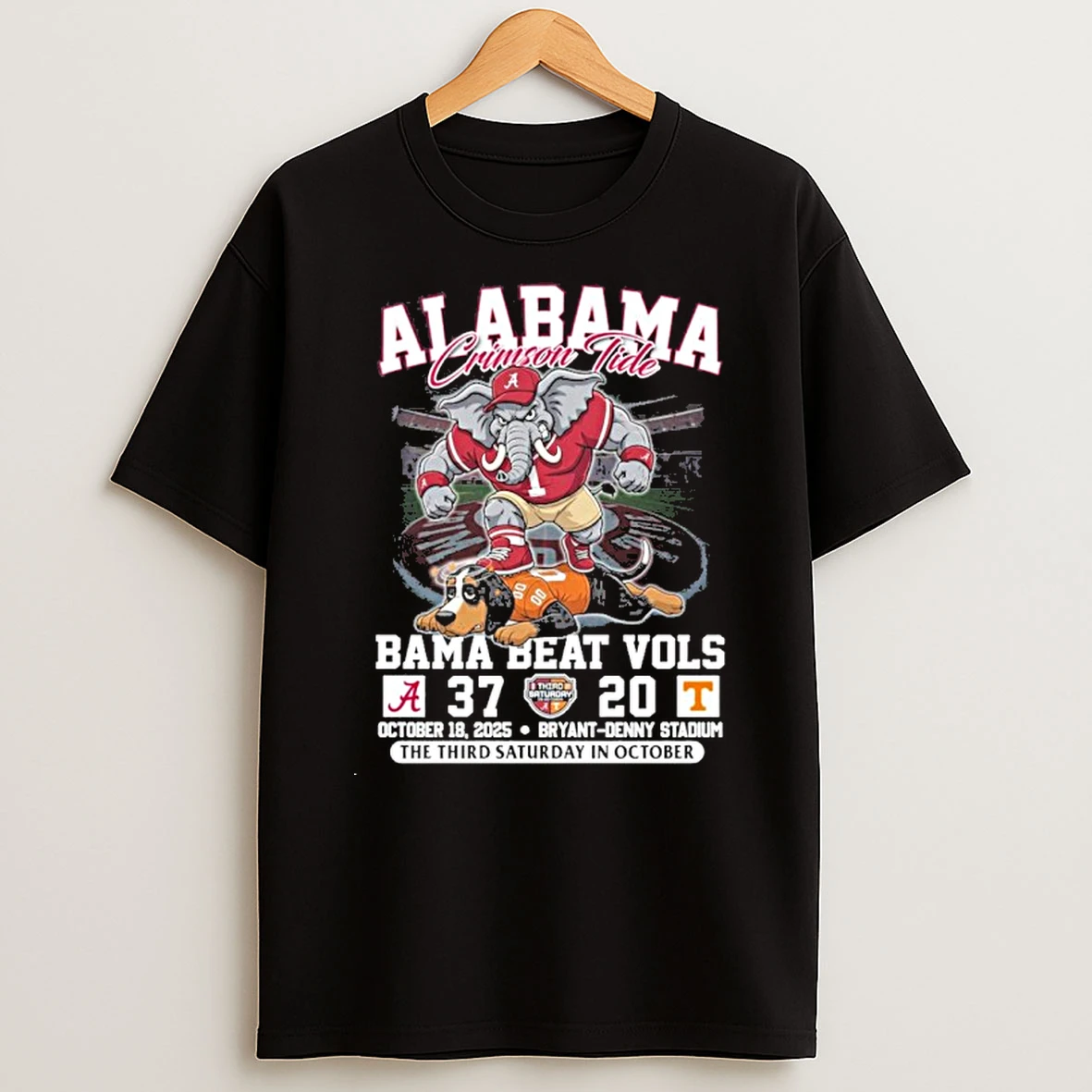 Alabama Crimson Tide Bama Beat Vols 37 20 Tshirt Hoodie
