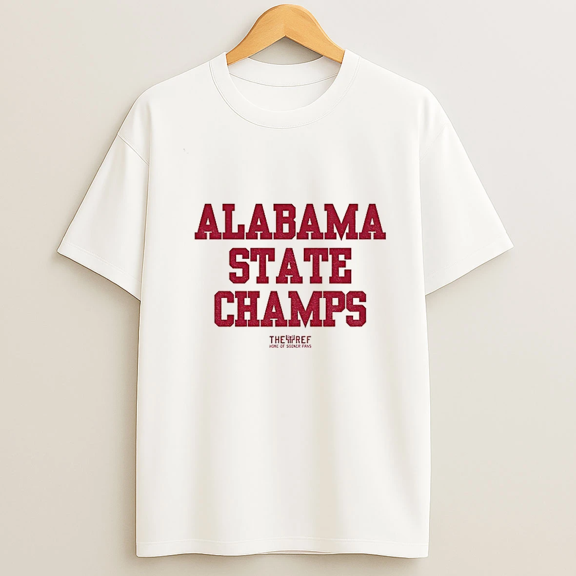 Alabama Crimson Tide Football Alabama State Champs The Ref Home Of Sooner Fans Tshirt Hoodie
