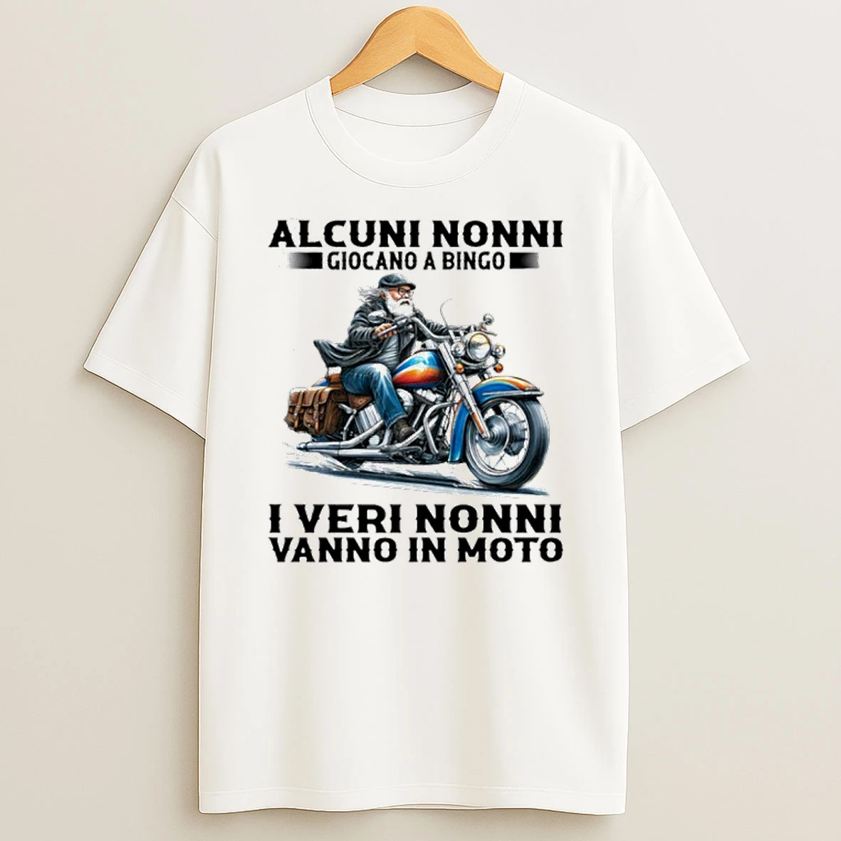 Alcuni Nonni Giocano A Bingo I Veri Nonni Vanno In Moto Tshirt Hoodie