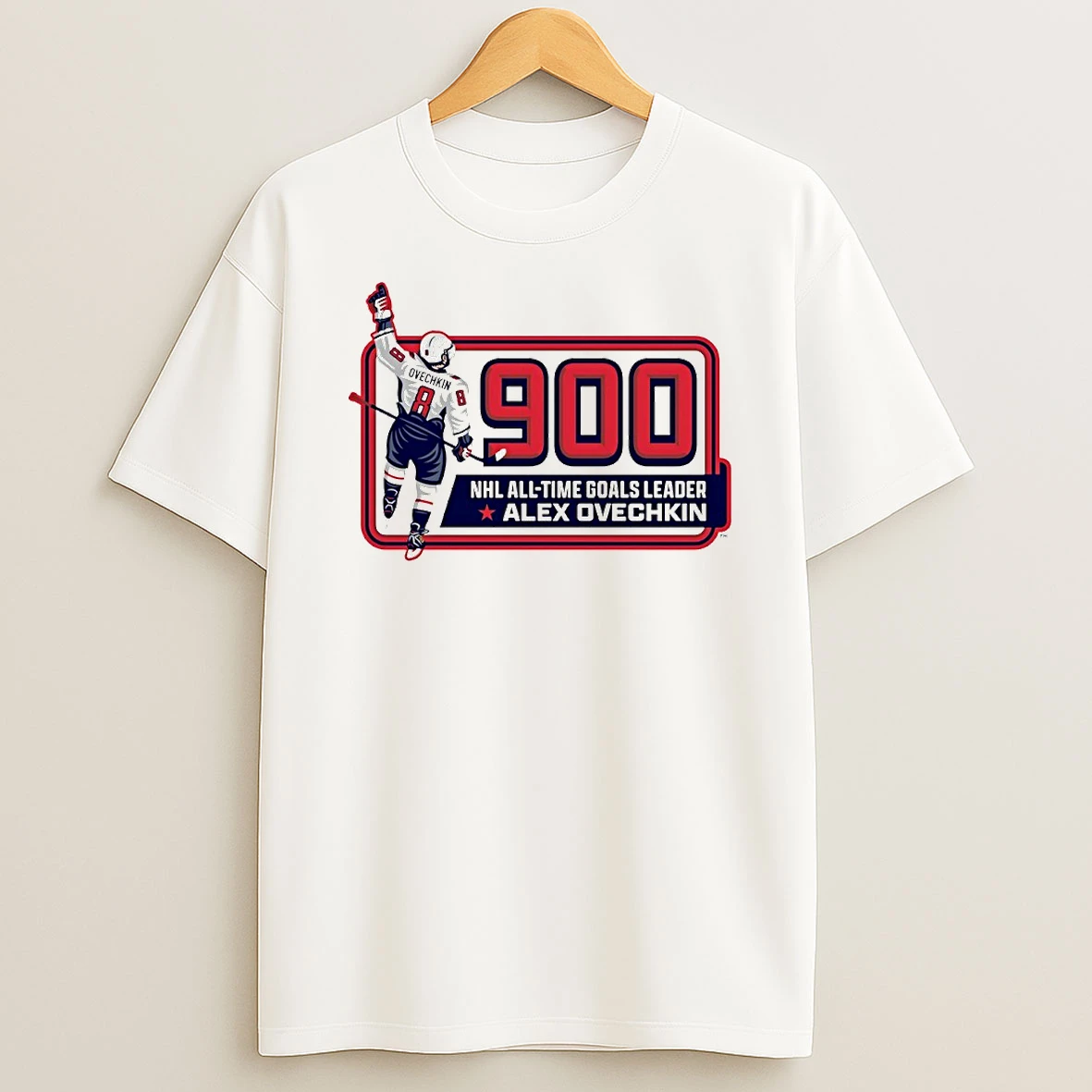 Alex Ovechkin 900 Goals Nhl All Time Goals Leader Washington Capitals Circle Tshirt Hoodie