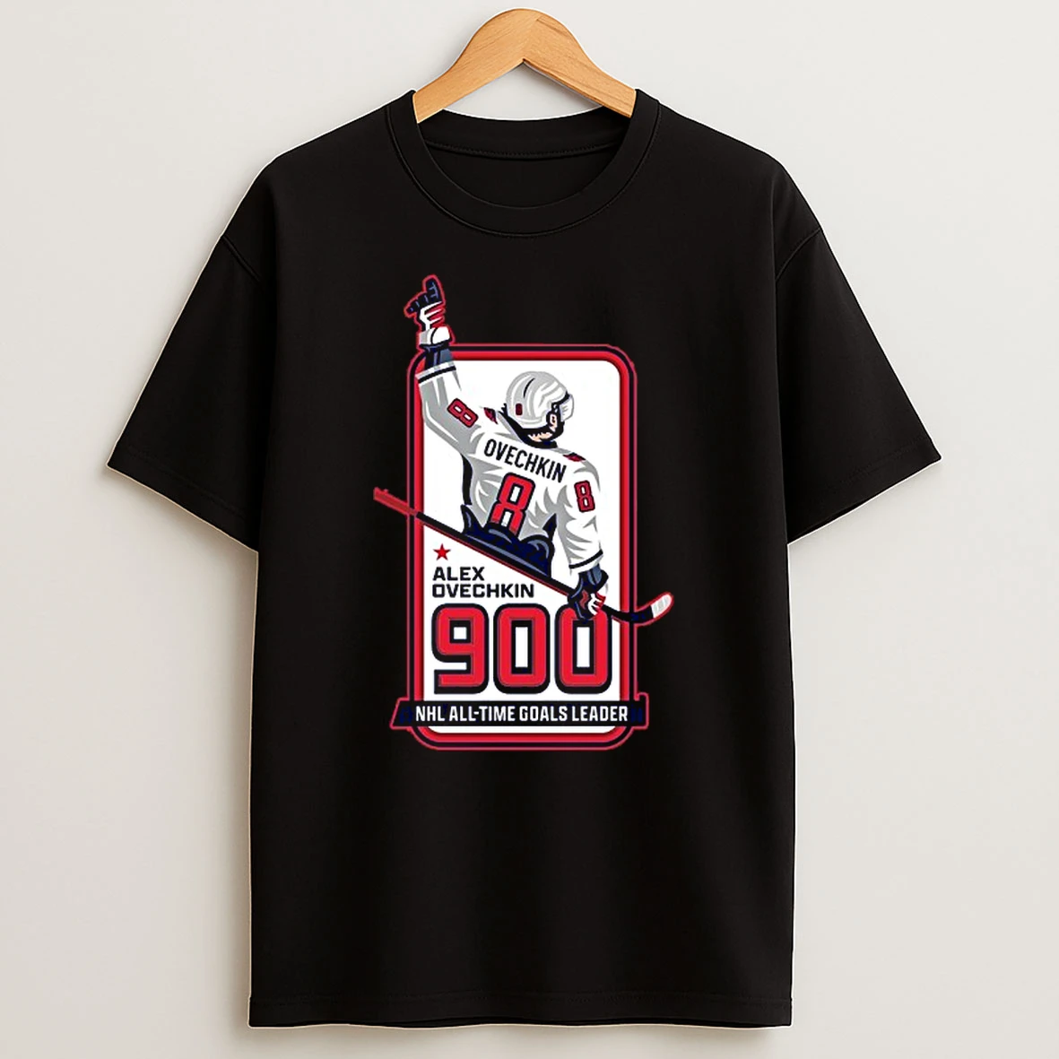 Alex Ovechkin Nhl 900 Goals Logo Tshirt Hoodie