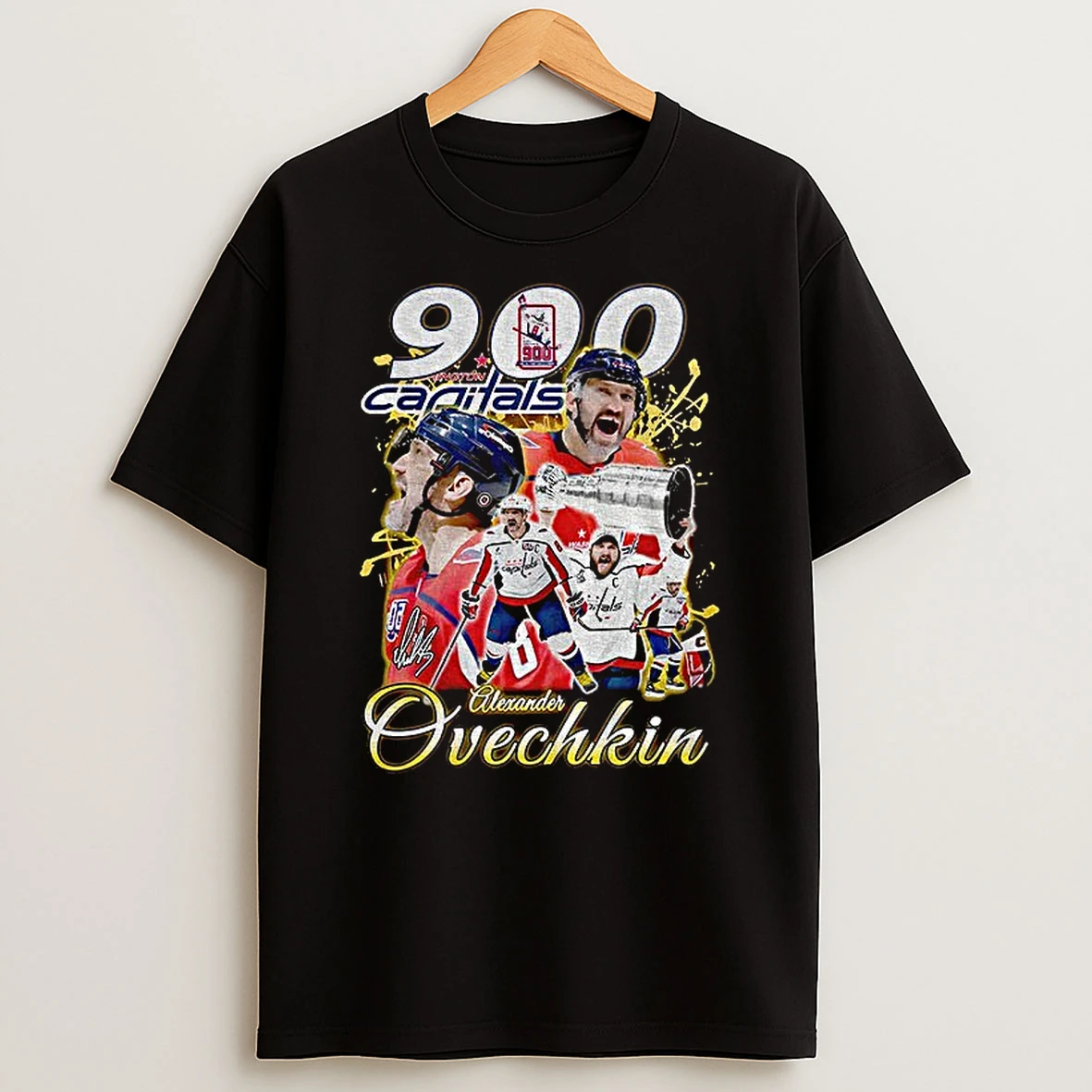 Alexander Ovechkin Washington Capitals Nhl Hockey 900 Capitals Graphic Tshirt Hoodie