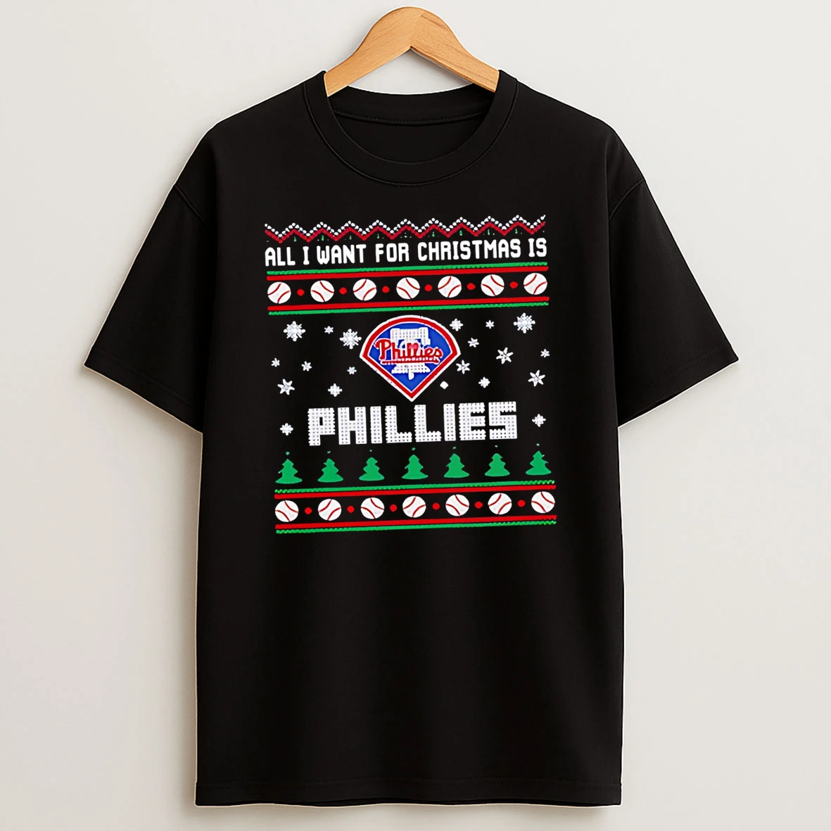 All I Want For Christmas Is Philadelphia Phillies Tshirt Hoodie