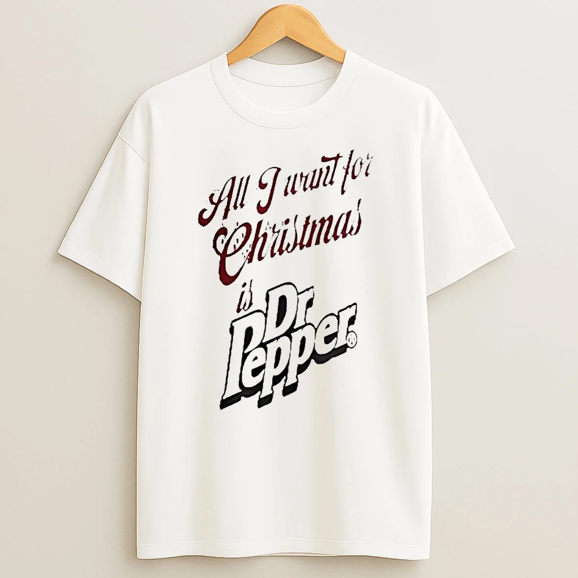 All I Want For Christmas Is Dr Pepper Circle Tshirt Hoodie