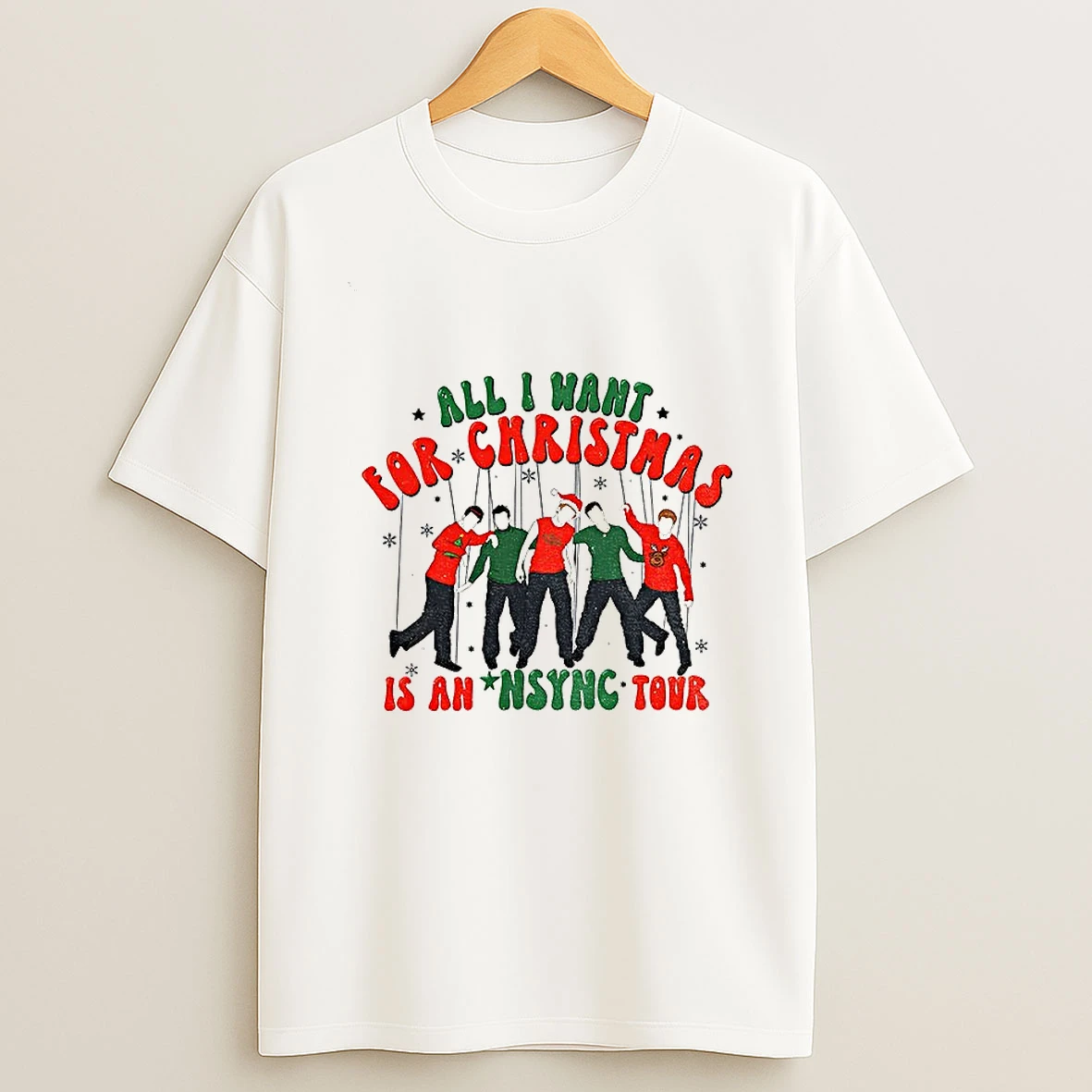 All I Want For Christmas Is An Nsync Tour Christmas Tshirt Hoodie