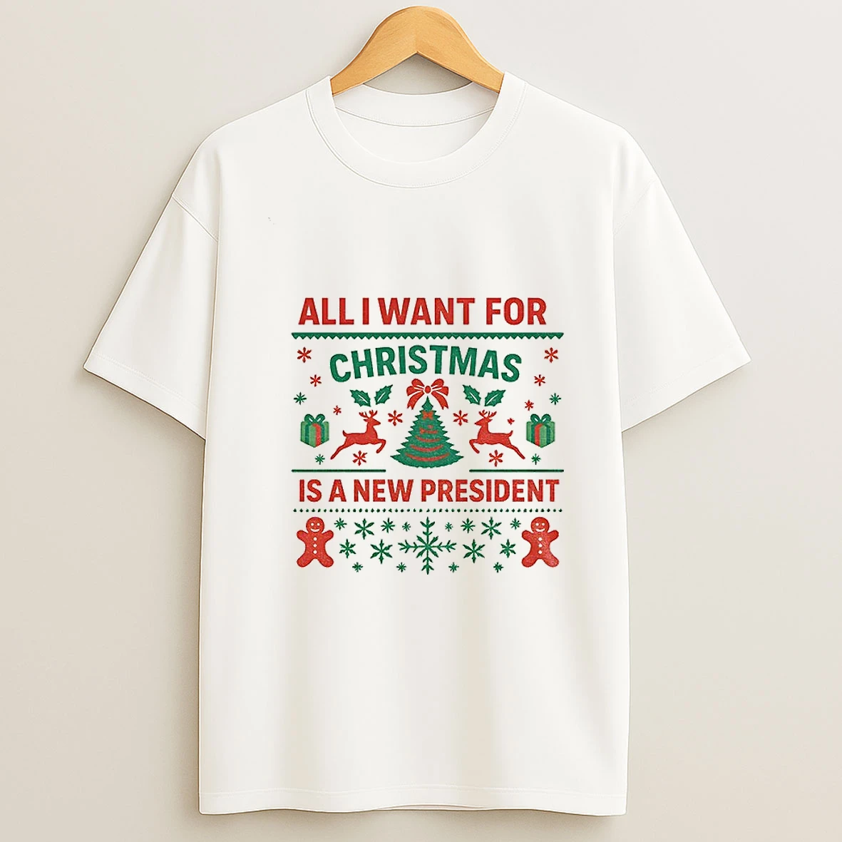 All I Want For Christmas Is New President Merry Christmas Tshirt Hoodie