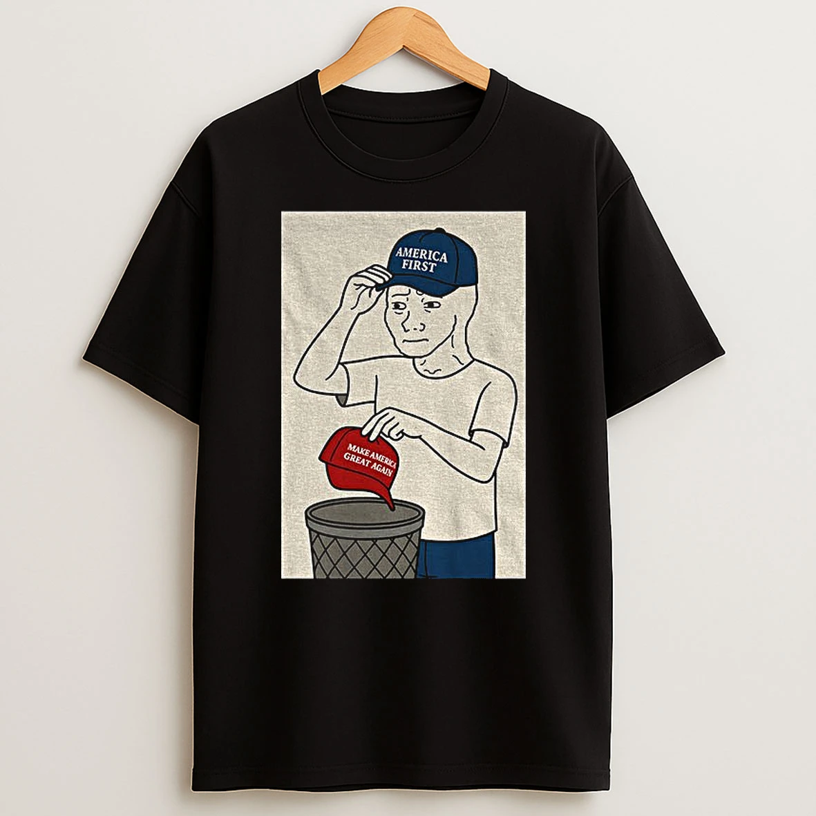 America First Throw Away Make America Great Again Hat Funny Political Tshirt Hoodie