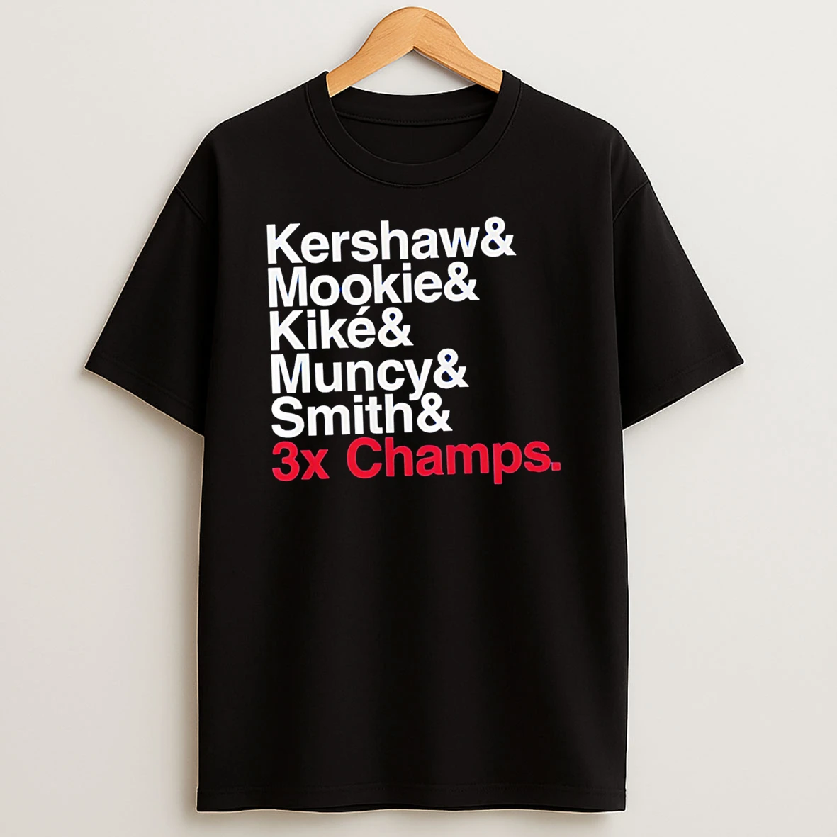 Ampersand 3 Time Champs Dodgers 2025 Tshirt Hoodie