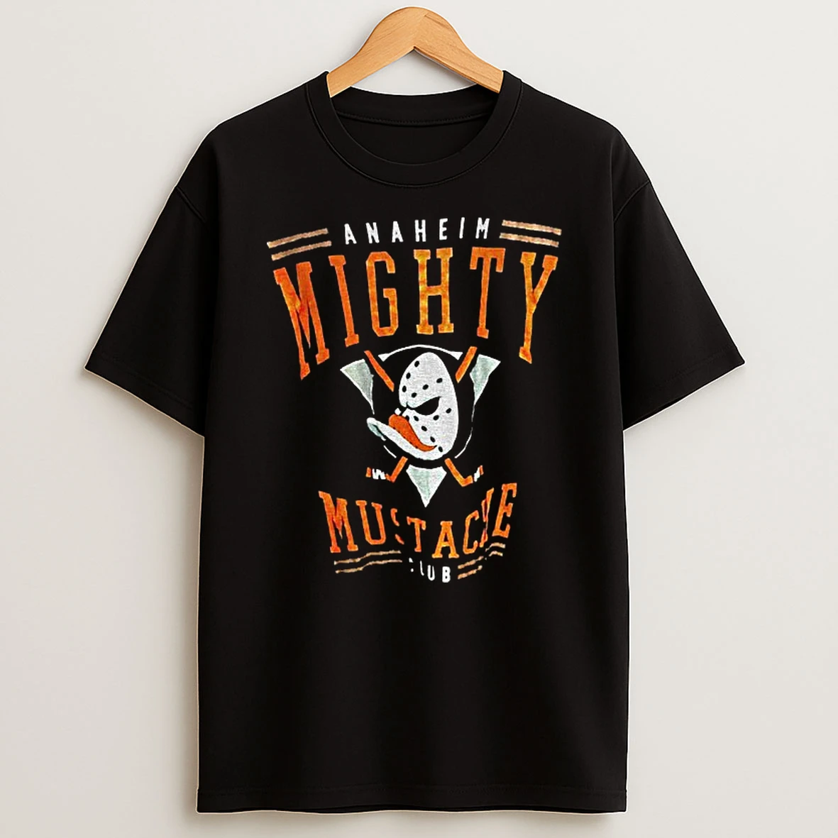 Anaheim Mighty Mustache Club Anaheim Ducks Hockey Tshirt Hoodie