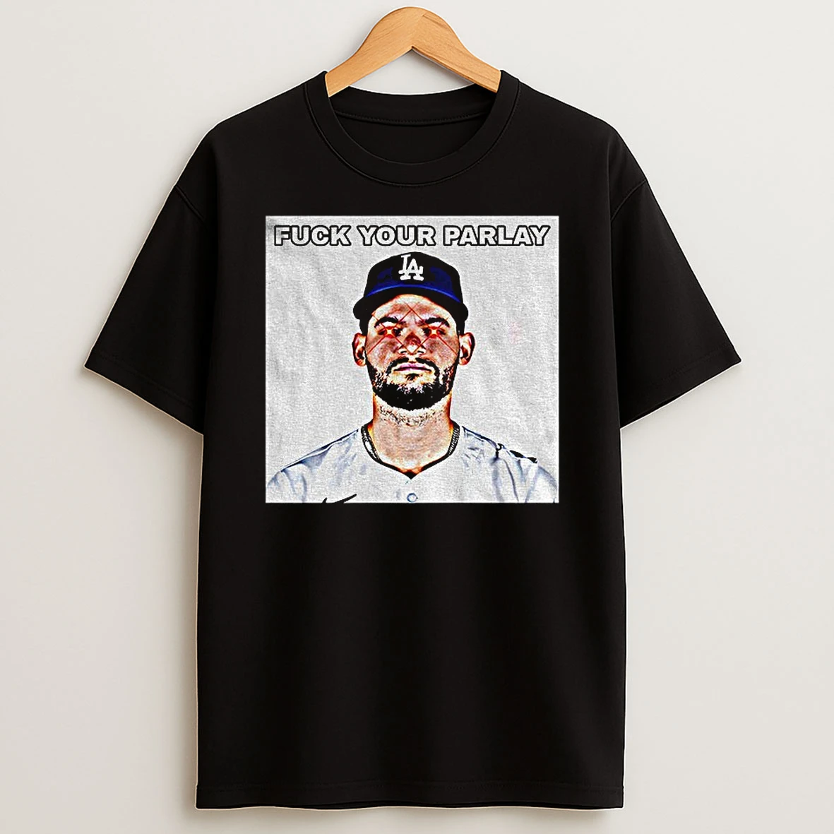 Andy Pages Laser Eyes Los Angeles Dodgers Mlb Baseball Fuck Your Parlay 2025 Tshirt Hoodie