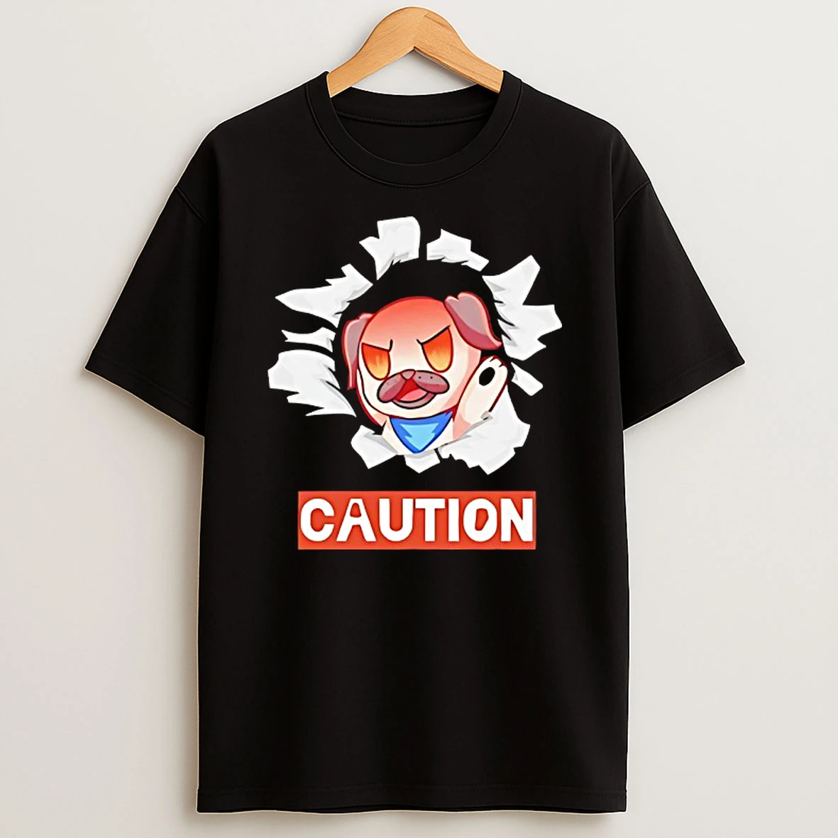 Andy Rage Caution Tshirt Hoodie