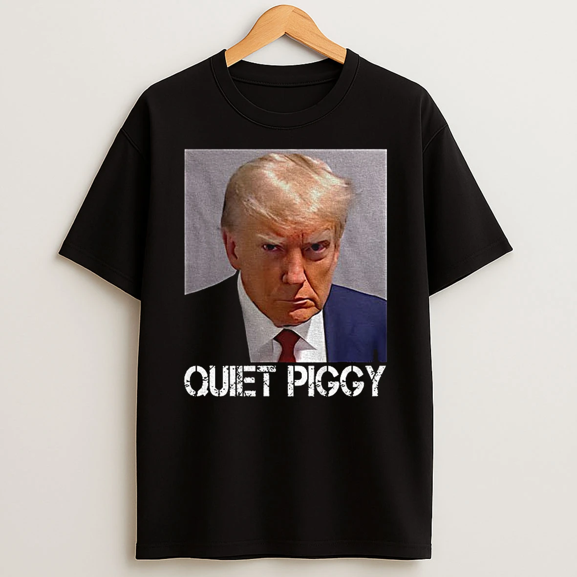 Angry Donald Trump Quiet Piggy Resist Anti Maga Photo Tshirt Hoodie