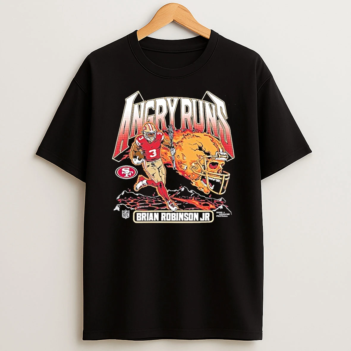Angry Runs 2025 Brian Robinson 49ers Tshirt Hoodie