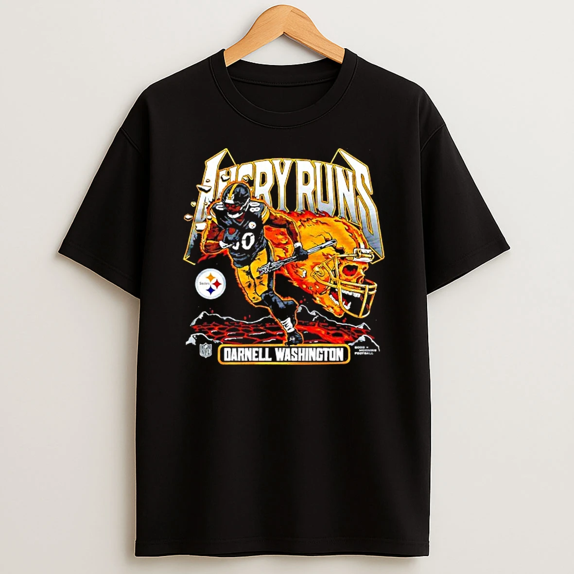 Angry Runs 2025 Pittsburgh Steelers Darnell Washington Tshirt Hoodie
