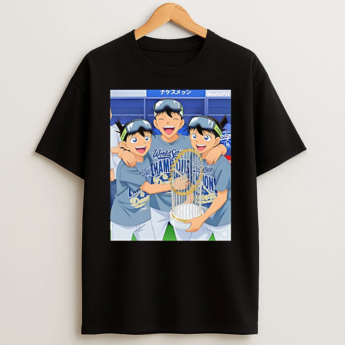 Anime Character Los Angeles Dodgers World Series Champions 2025 Mlb Tshirt Hoodie