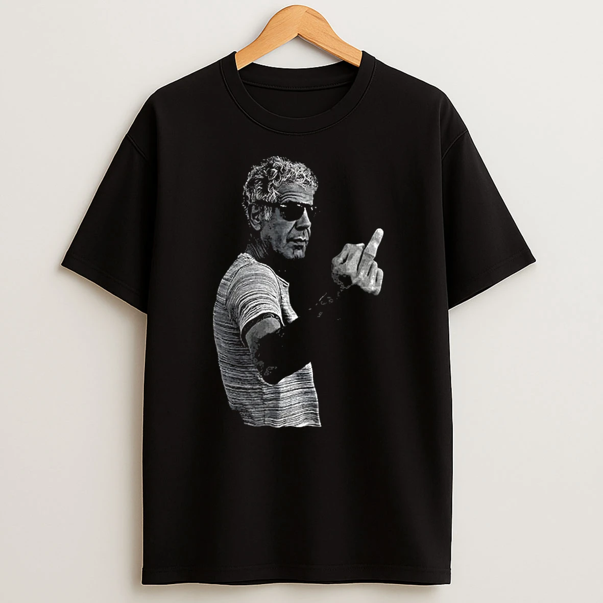 Anthony Bourdain Middle Finger Photo Vintage Tshirt Hoodie