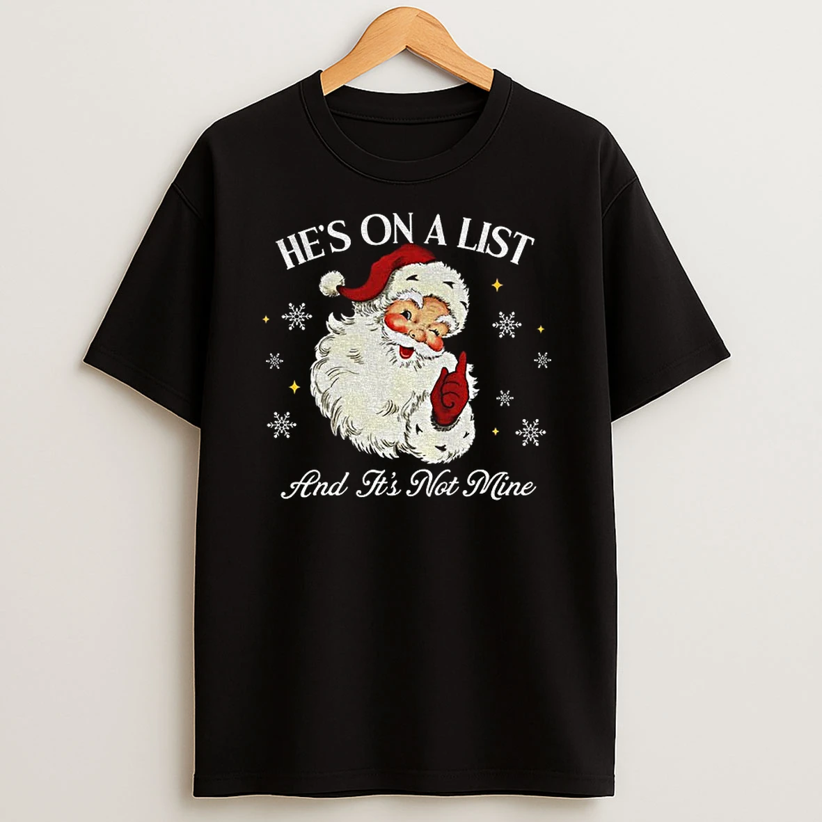 Anti Trump Santa Claus Hes On A List And Its Not Mine Tshirt Hoodie