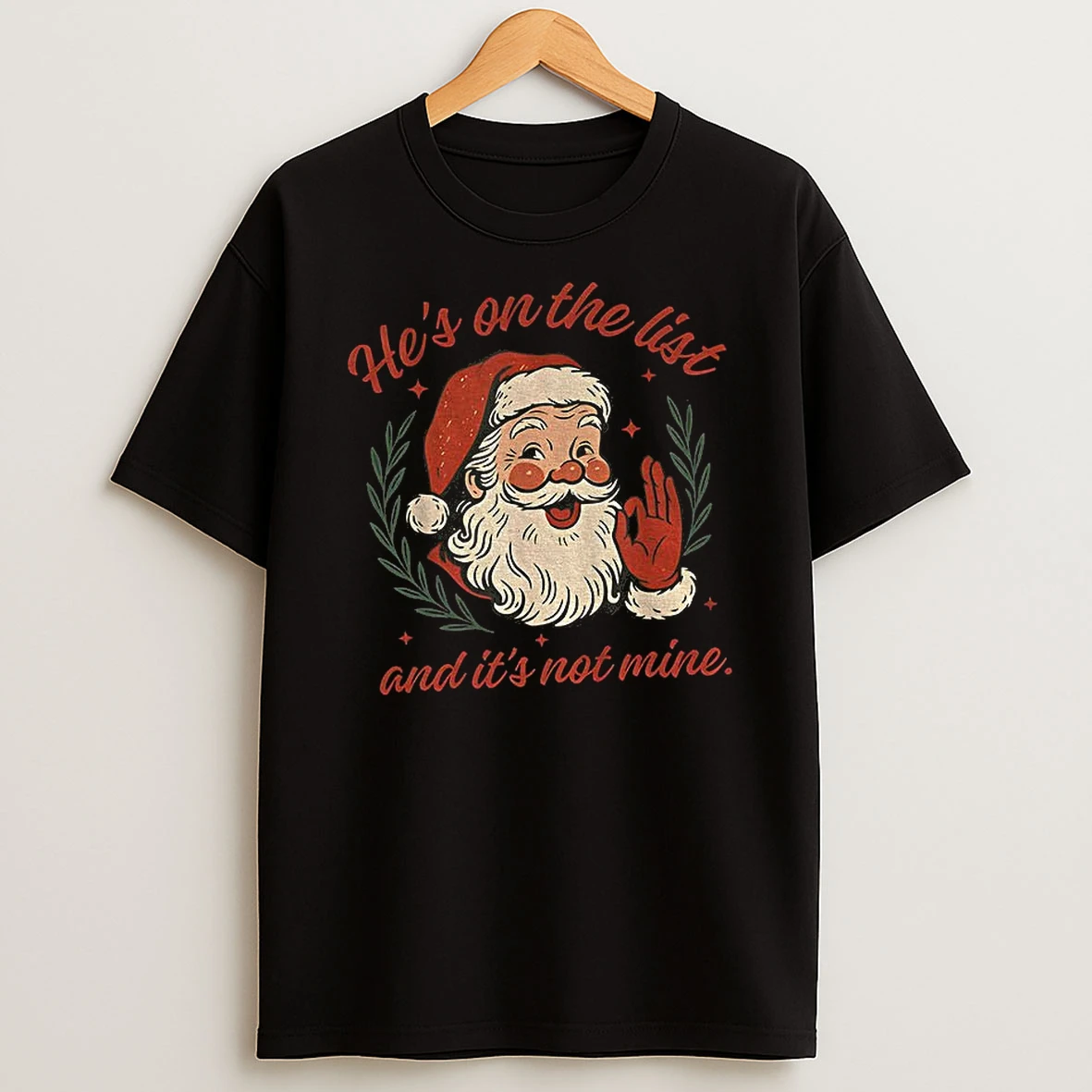 Anti Trump Santa Claus Hes On The List And Its Not Mine Tshirt Hoodie