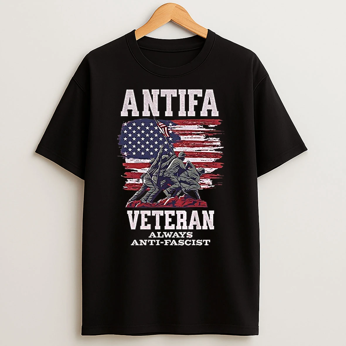 Antifa Veteran Always Anti Fascist Tshirt Hoodie