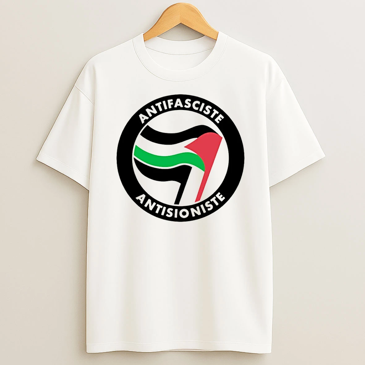 Antifasciste And Antisioniste Political Protest Support Palestine Logo Tshirt Hoodie