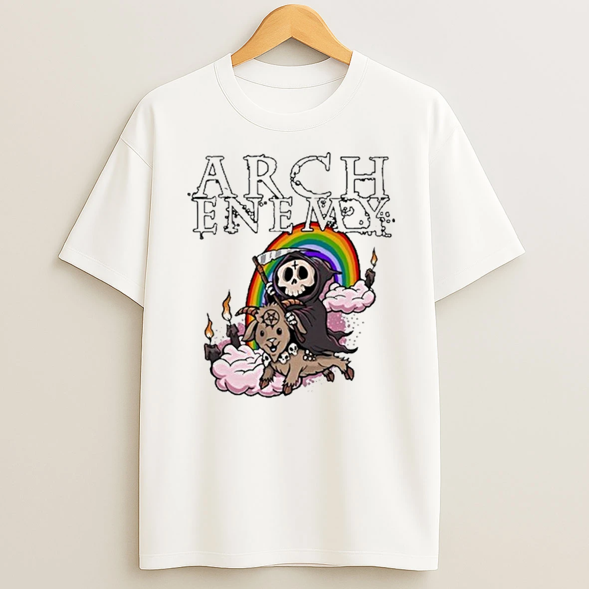 Arch Enemy Rainbow Reaper Tshirt Hoodie