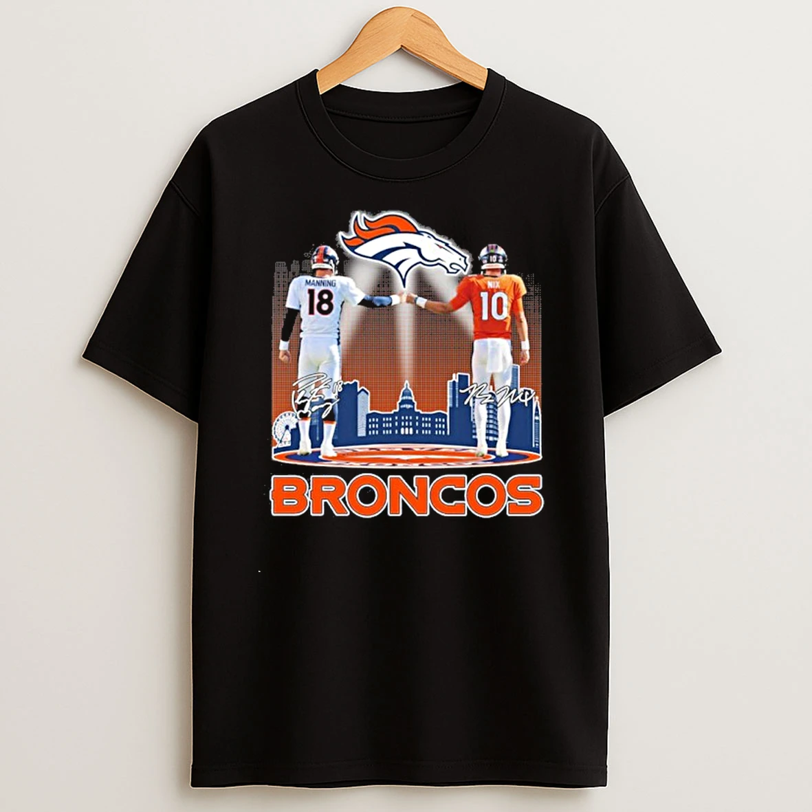 Arch Manning Vs Bo Nix Denver Broncos Tshirt Hoodie