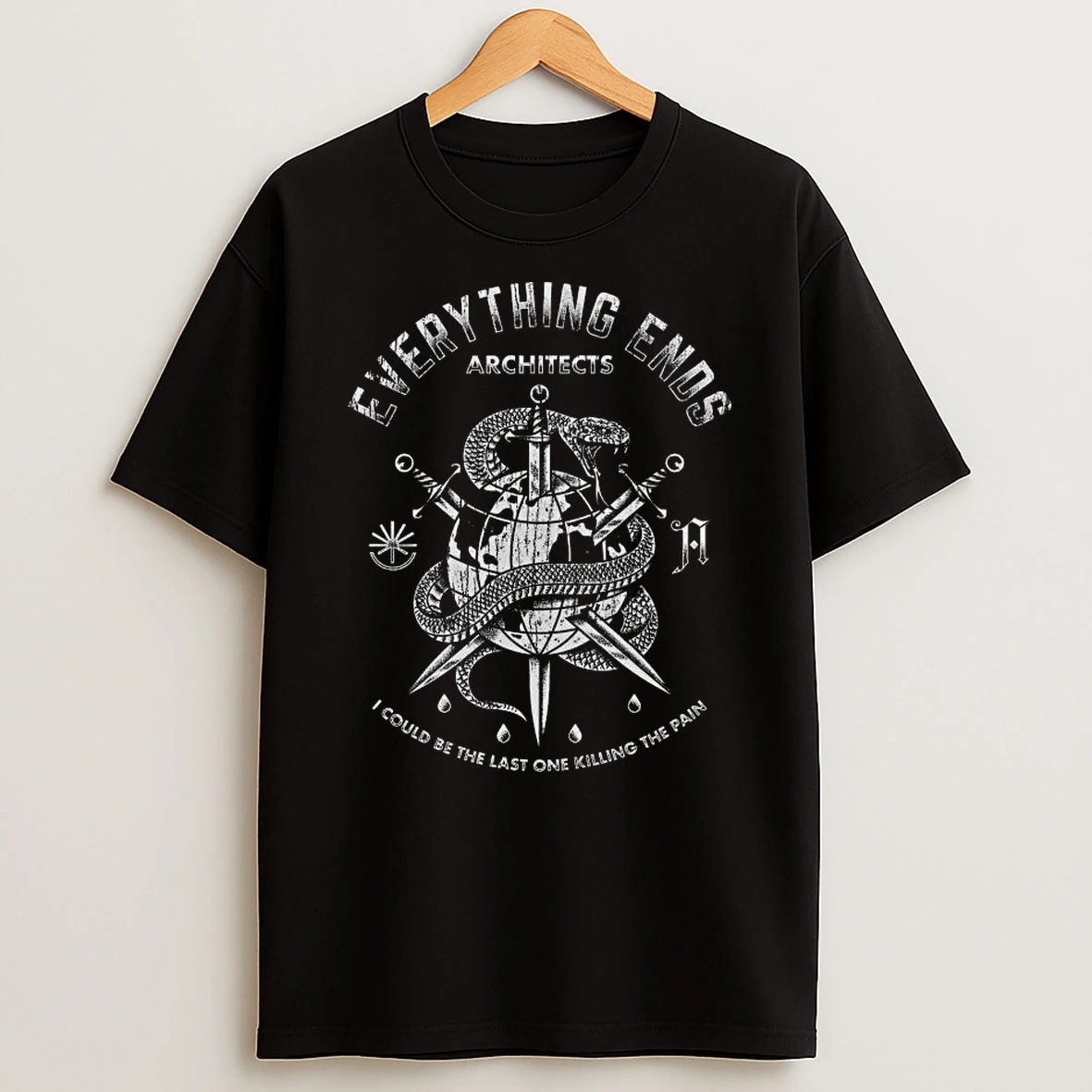 Architects Everything Ends Globe Tshirt Hoodie