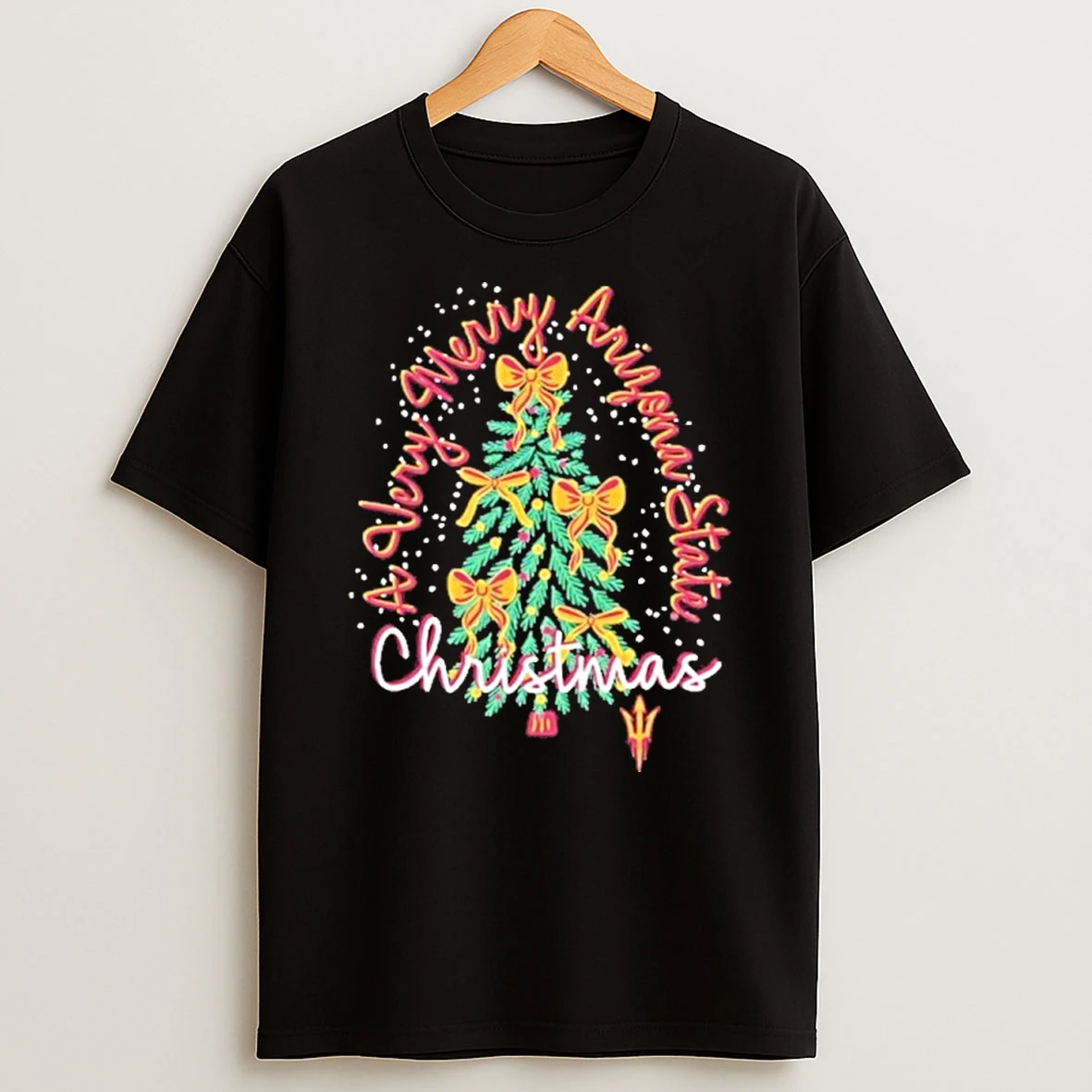 Arizona State Sun Devils Christmas Tree Holiday Tshirt Hoodie