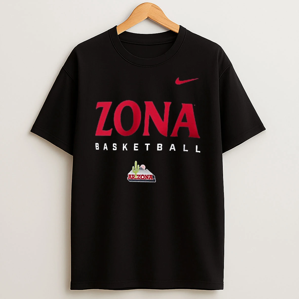 Arizona Wildcats Nike Zona Courtside Basketball Tshirt Hoodie