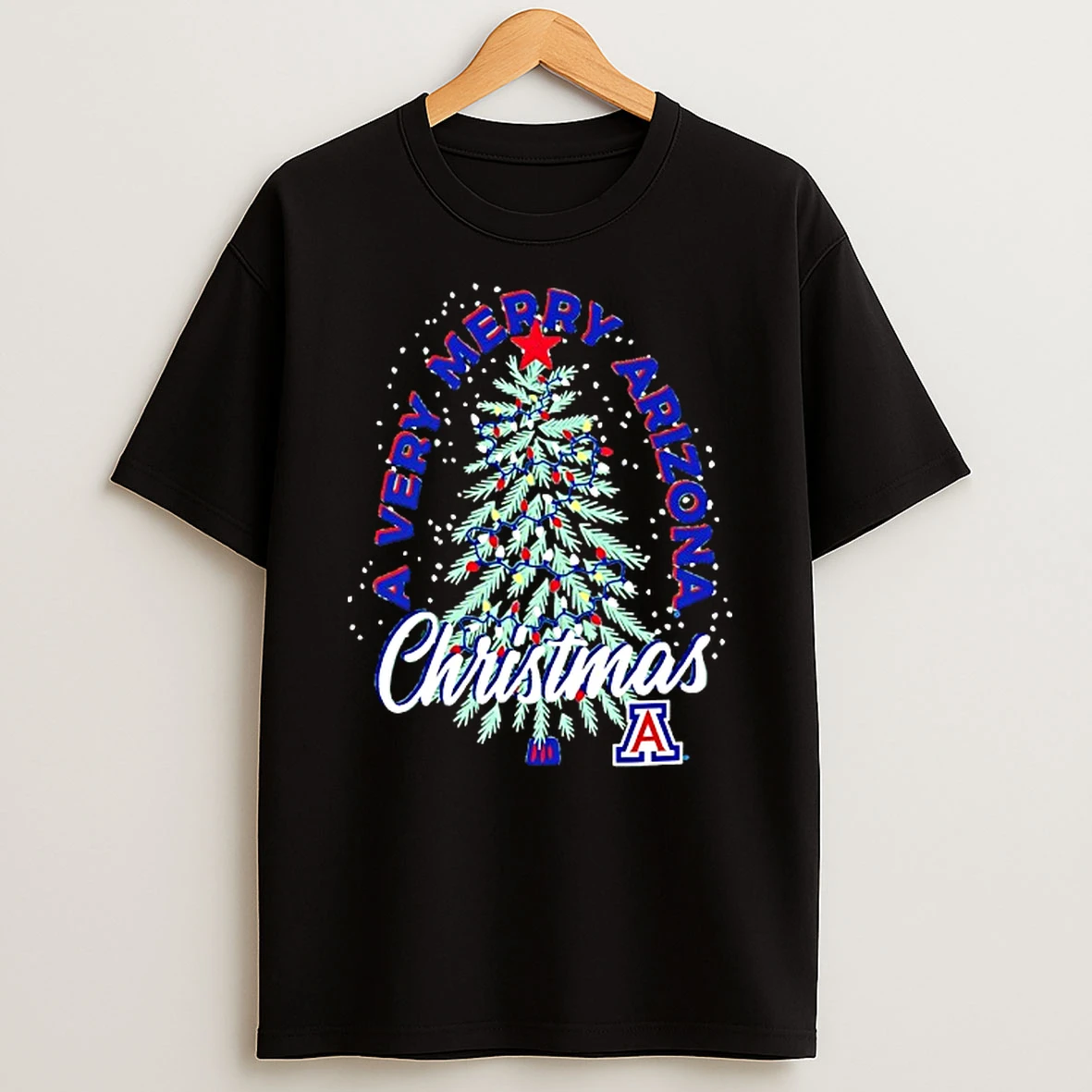 Arizona Wildcats A Very Merry Arizona Christmas Tree Tshirt Hoodie