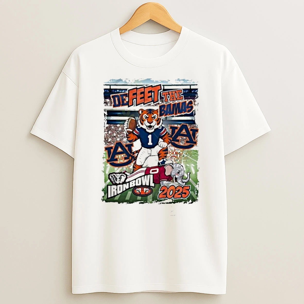 Auburn Tigers Iron Bowl 2025 Defeet The Bamas Tshirt Hoodie