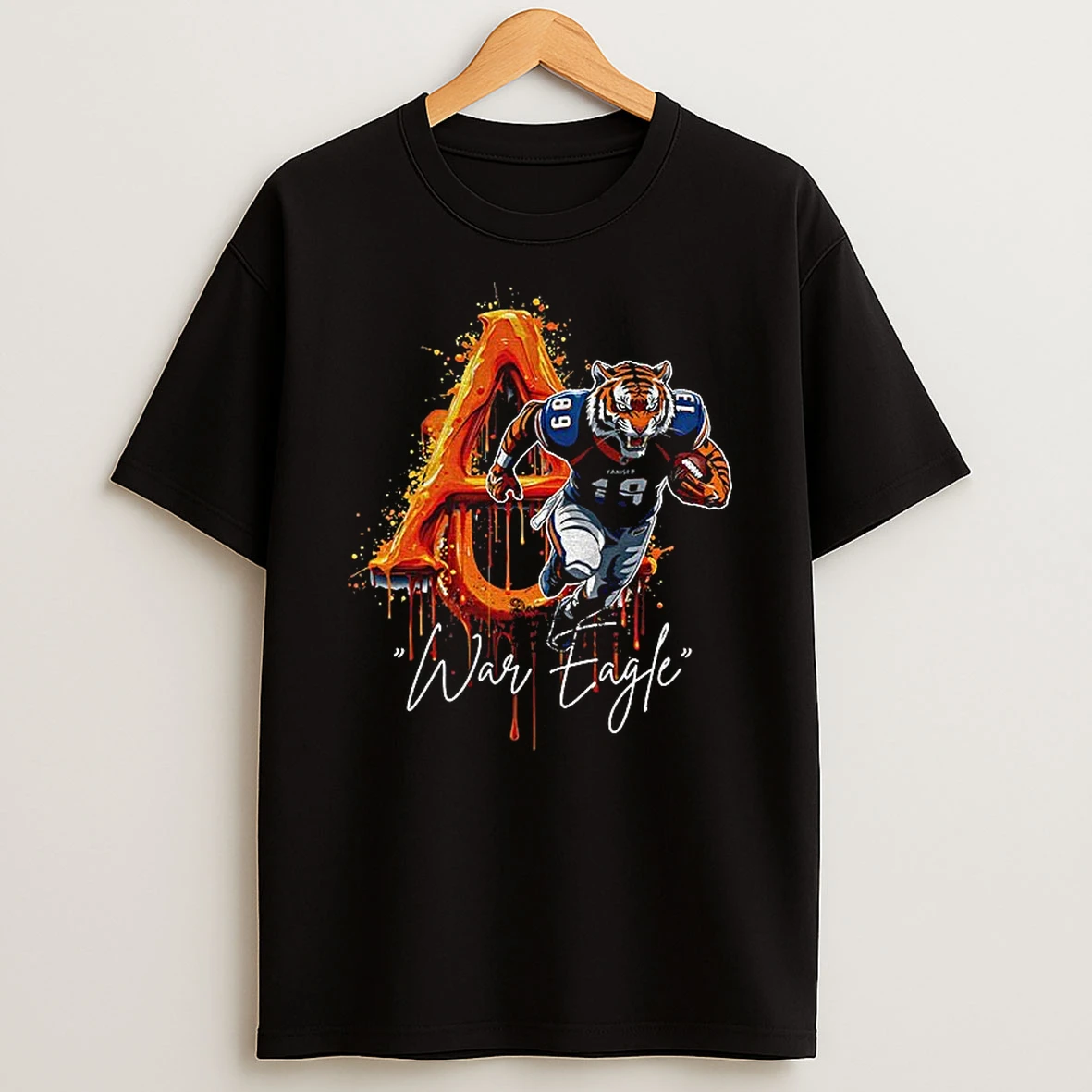 Auburn Tigers War Eagle Mascot Nfl Football Game Day Png Tshirt Hoodie