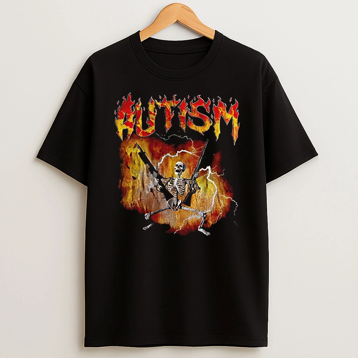Autistic Funny Skeleton Edgy Meme Graphic Tshirt Hoodie
