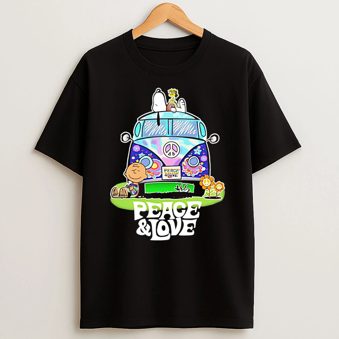 Awesome Snoopy Peace And Love Tshirt Hoodie
