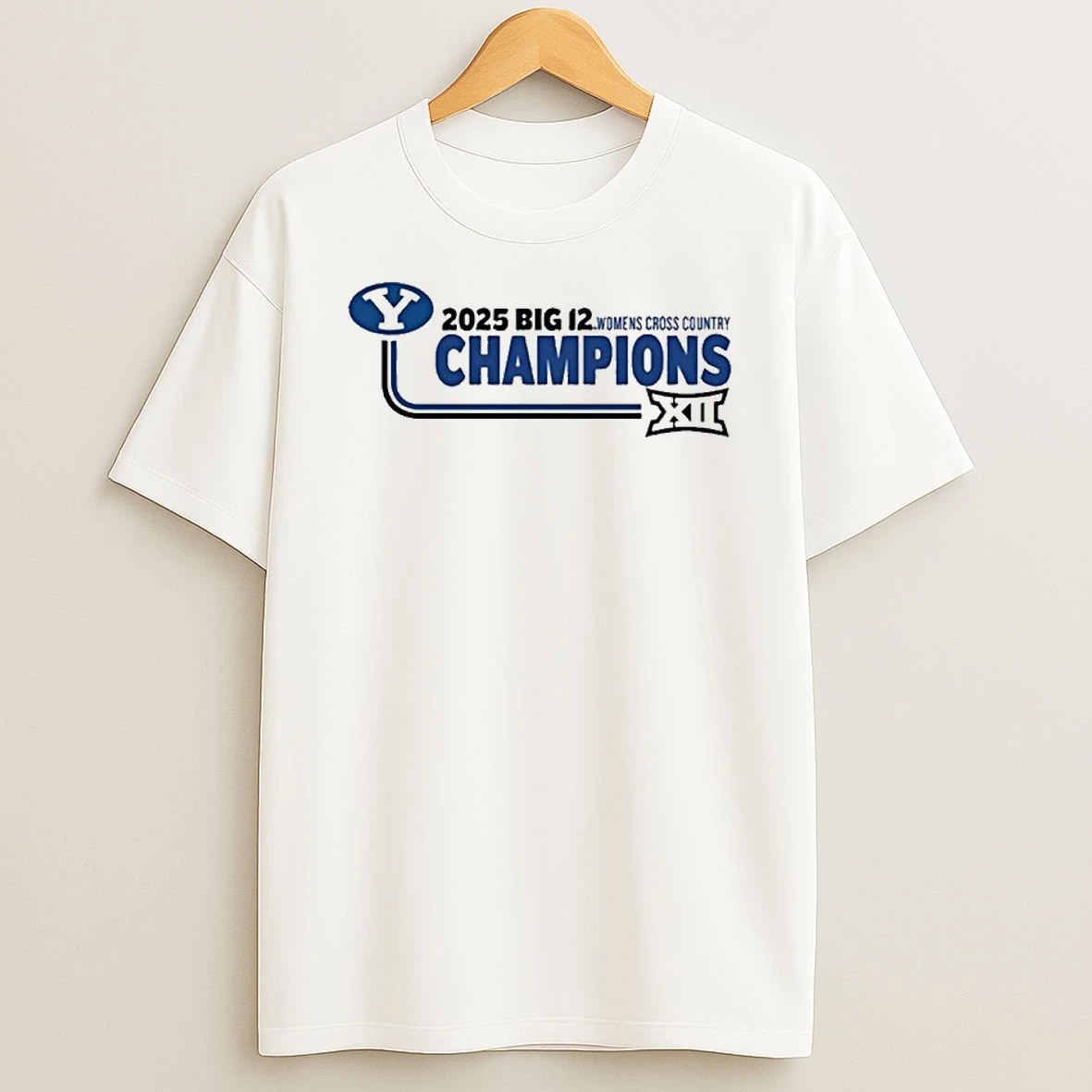 Byu Cougars 2025 Big 12 Womens Cross Country Champions Tshirt Hoodie