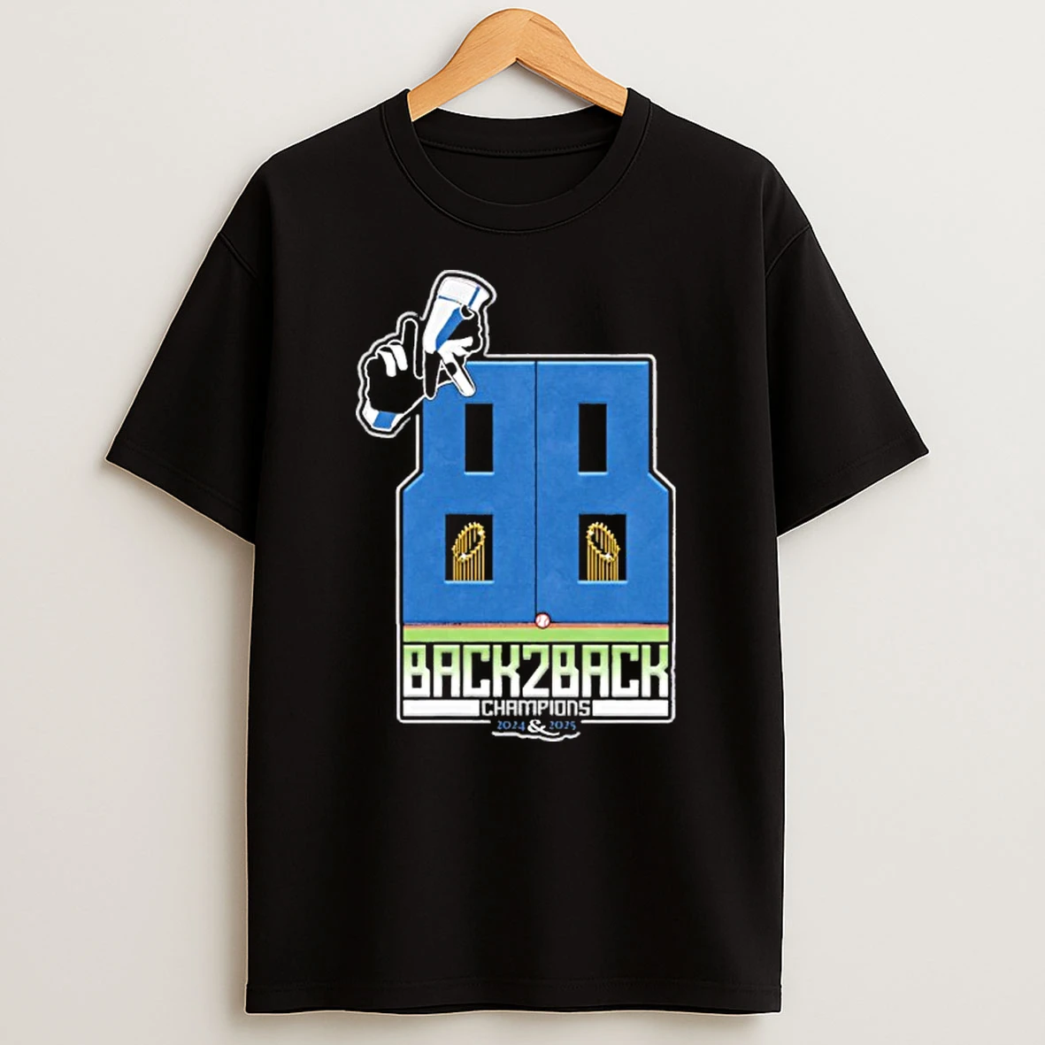 Back 2 Back Champions 2024 2025 Dodgers Tshirt Hoodie