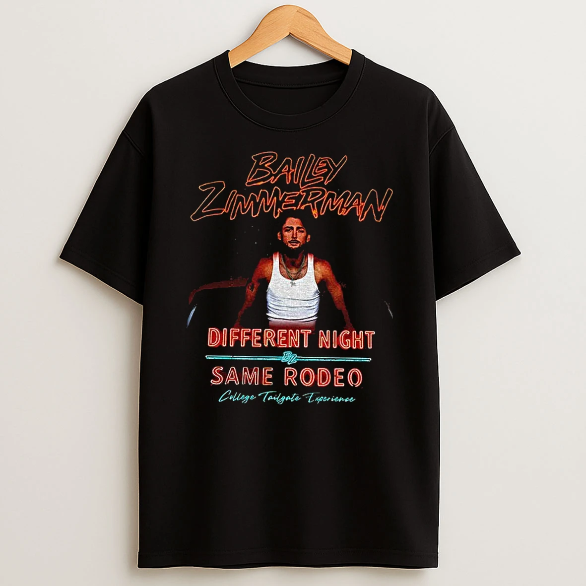 Bailey Zimmerman Tour 2026 Different Night Same Rodeo Tshirt Hoodie