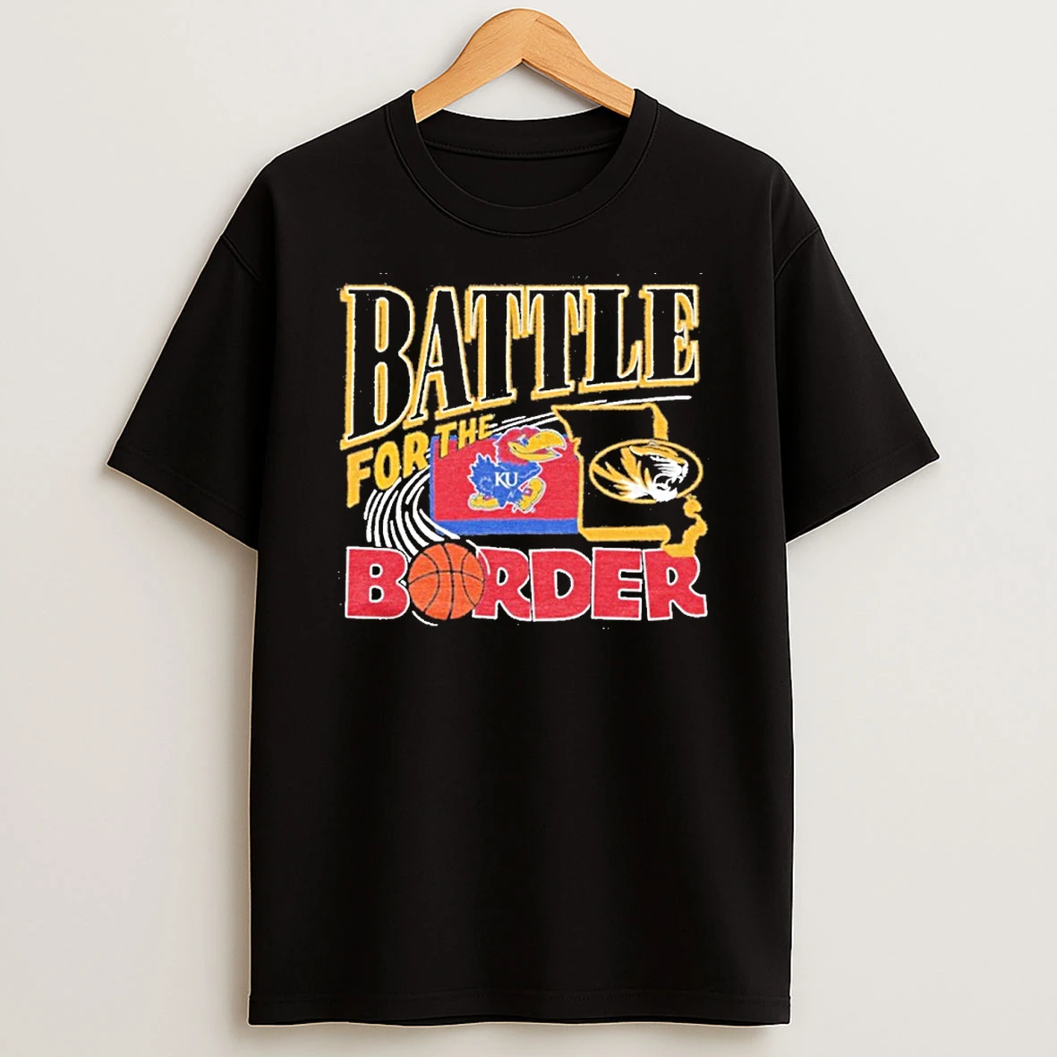 Battle For The Border 2025 Ku Vs Mizzou Basketball Tshirt Hoodie