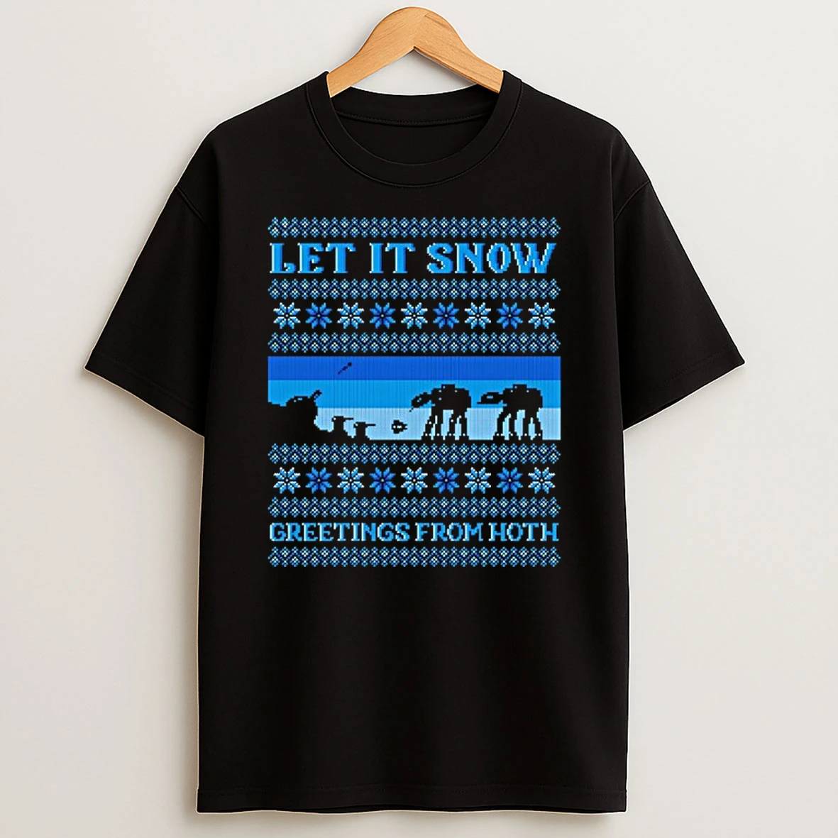 Battle Of Hoth Let It Snow Greetings From Hoth Ugly Christmas Tshirt Hoodie