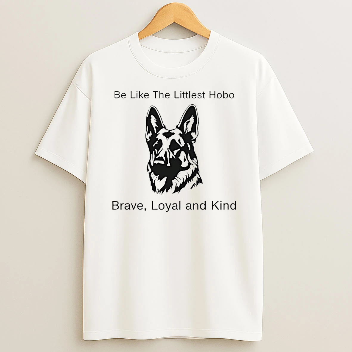Be Like The Littlest Hobo Brave Loyal And Kind Circle Tshirt Hoodie