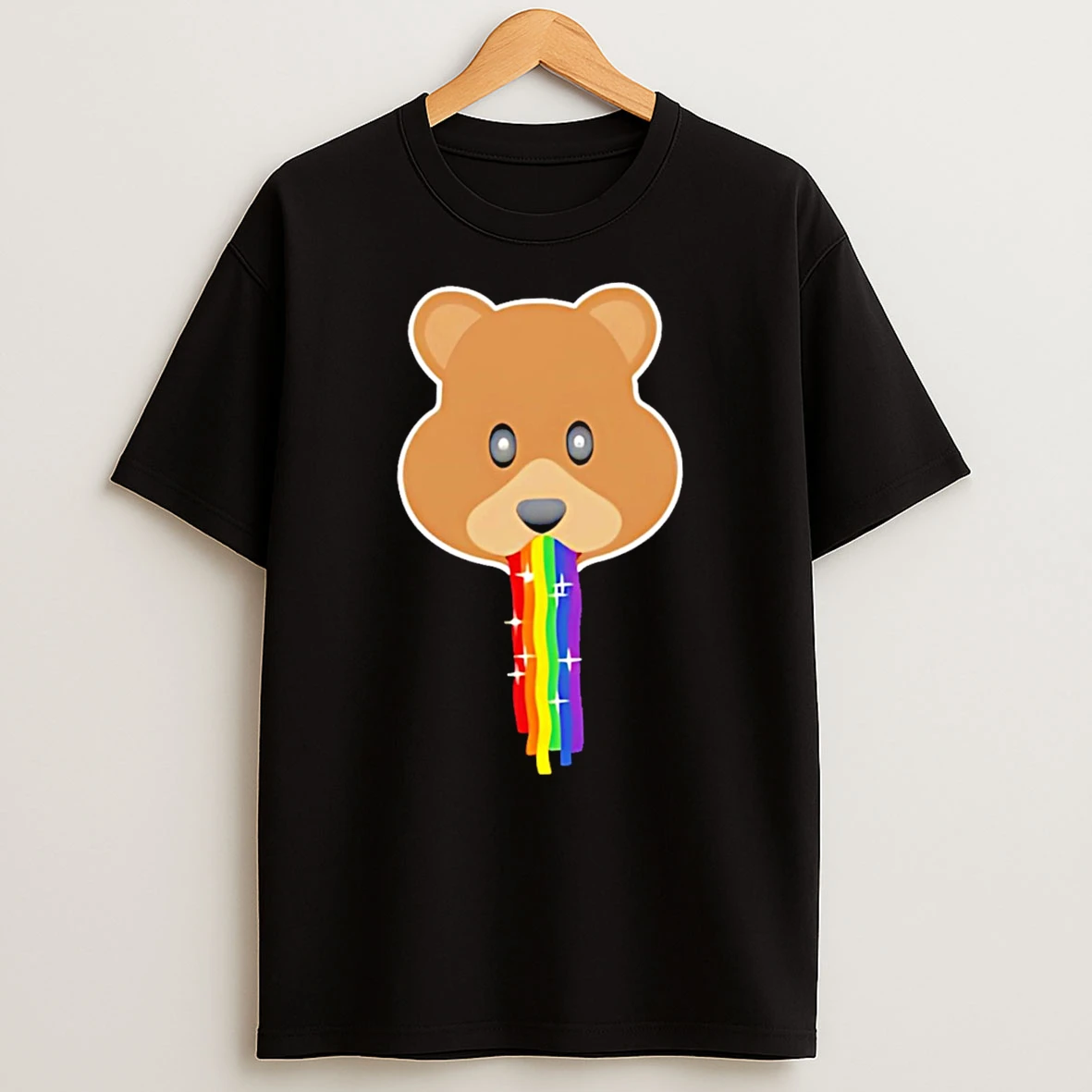 Bear Rainbow Stick Out Tongue Tshirt Hoodie