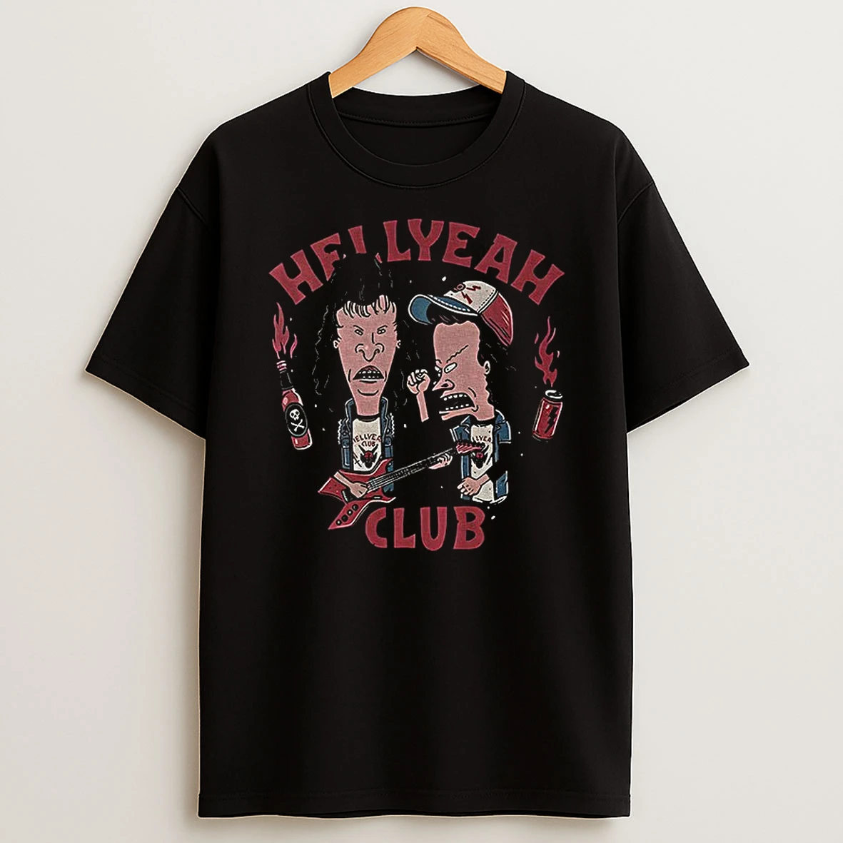 Beavis And Butt Head Hell Yeah Club Vintage Tshirt Hoodie