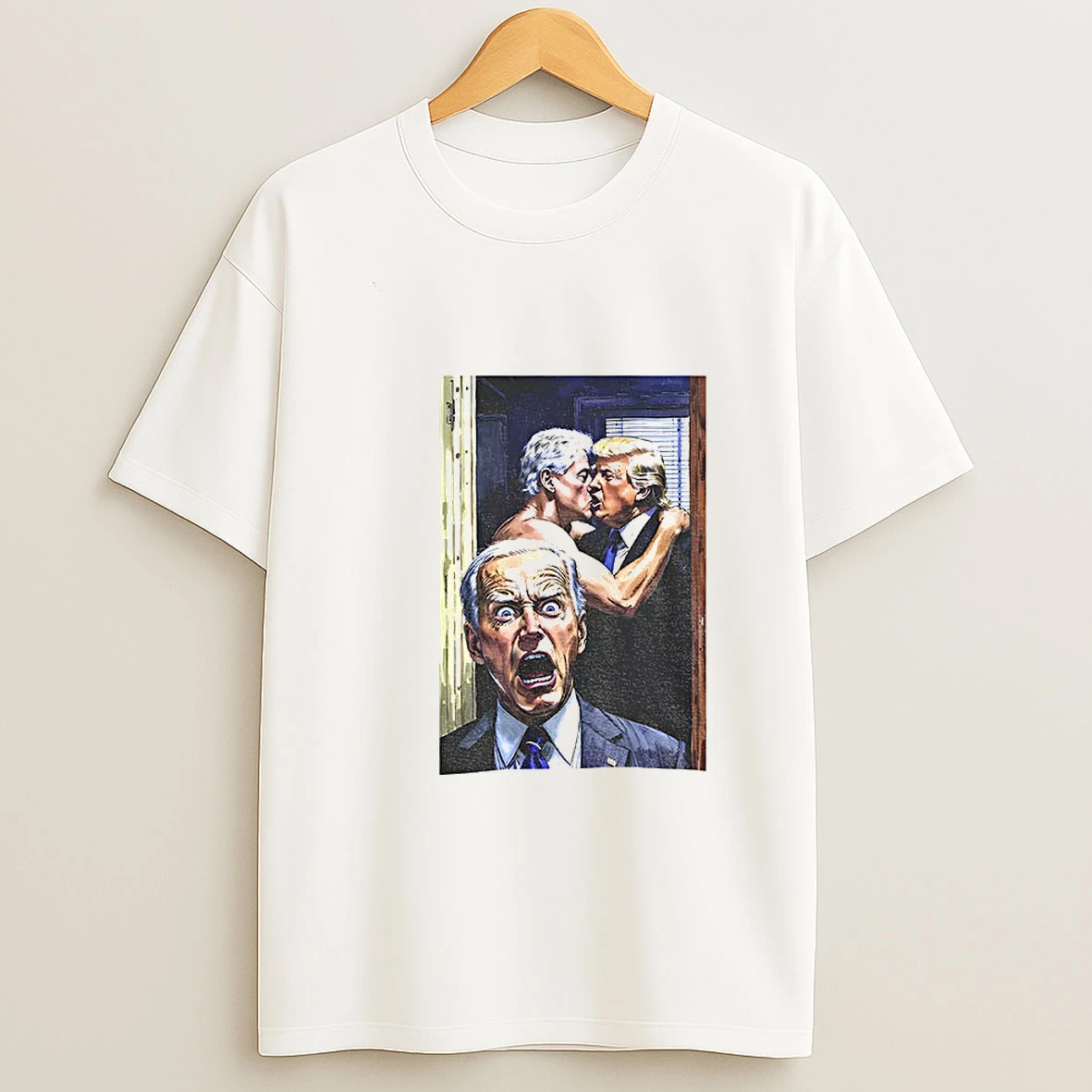 Biden Is Shocked Trump X Bubba Yaoi Political Satire Tshirt Hoodie