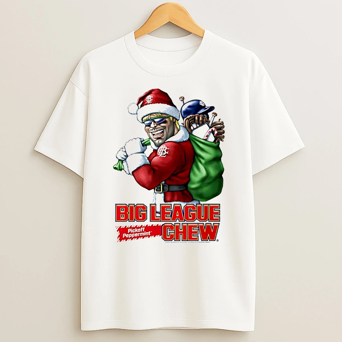 Big League Chew Pickoff Peppermint Christmas Circle Tshirt Hoodie
