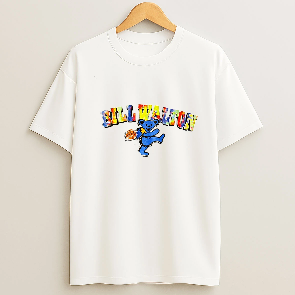 Bill Walton Grateful Dead Grateful Bear Tie Dye Tshirt Hoodie