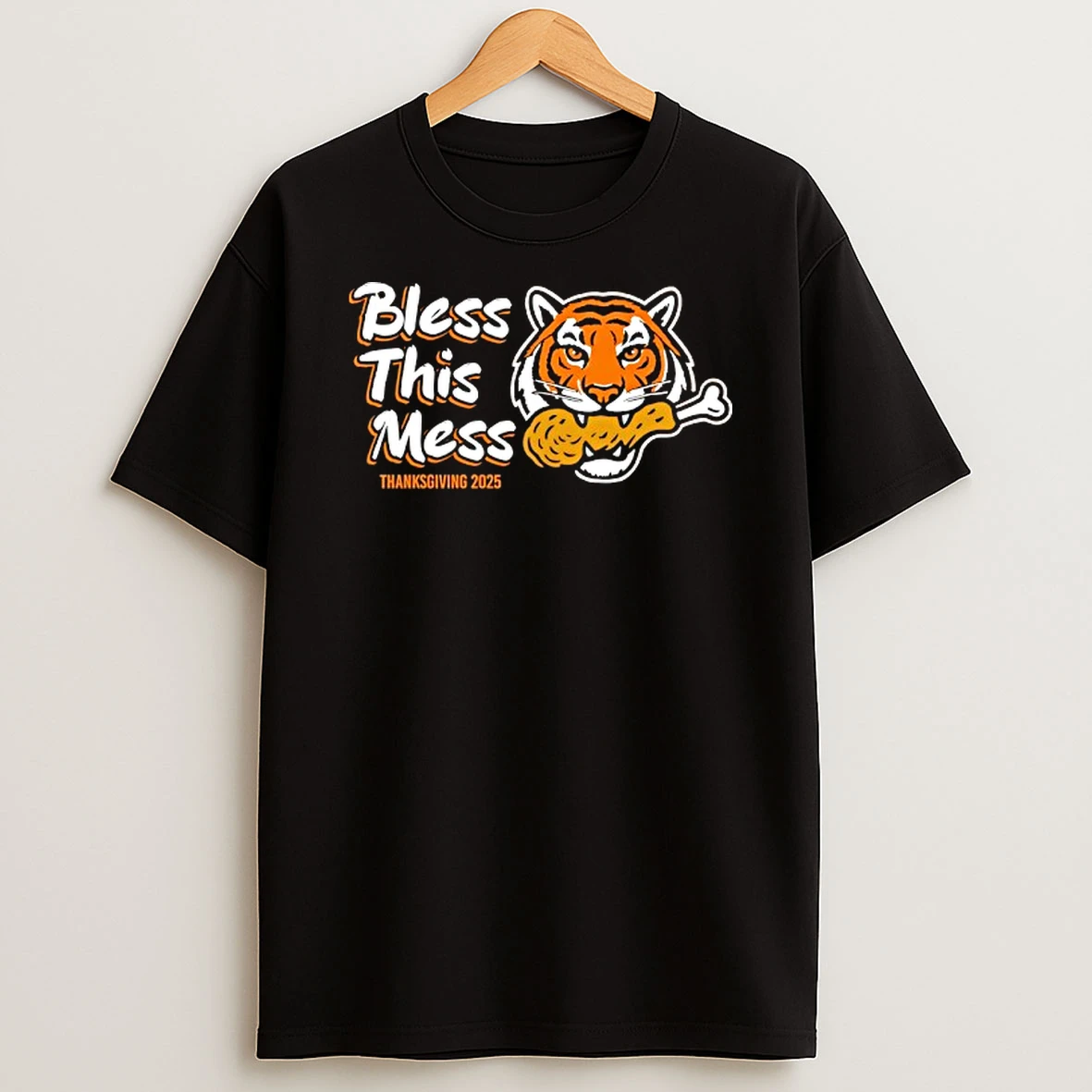 Bless This Mess Thanksgiving 2025 Cincinnati Bengals Tshirt Hoodie