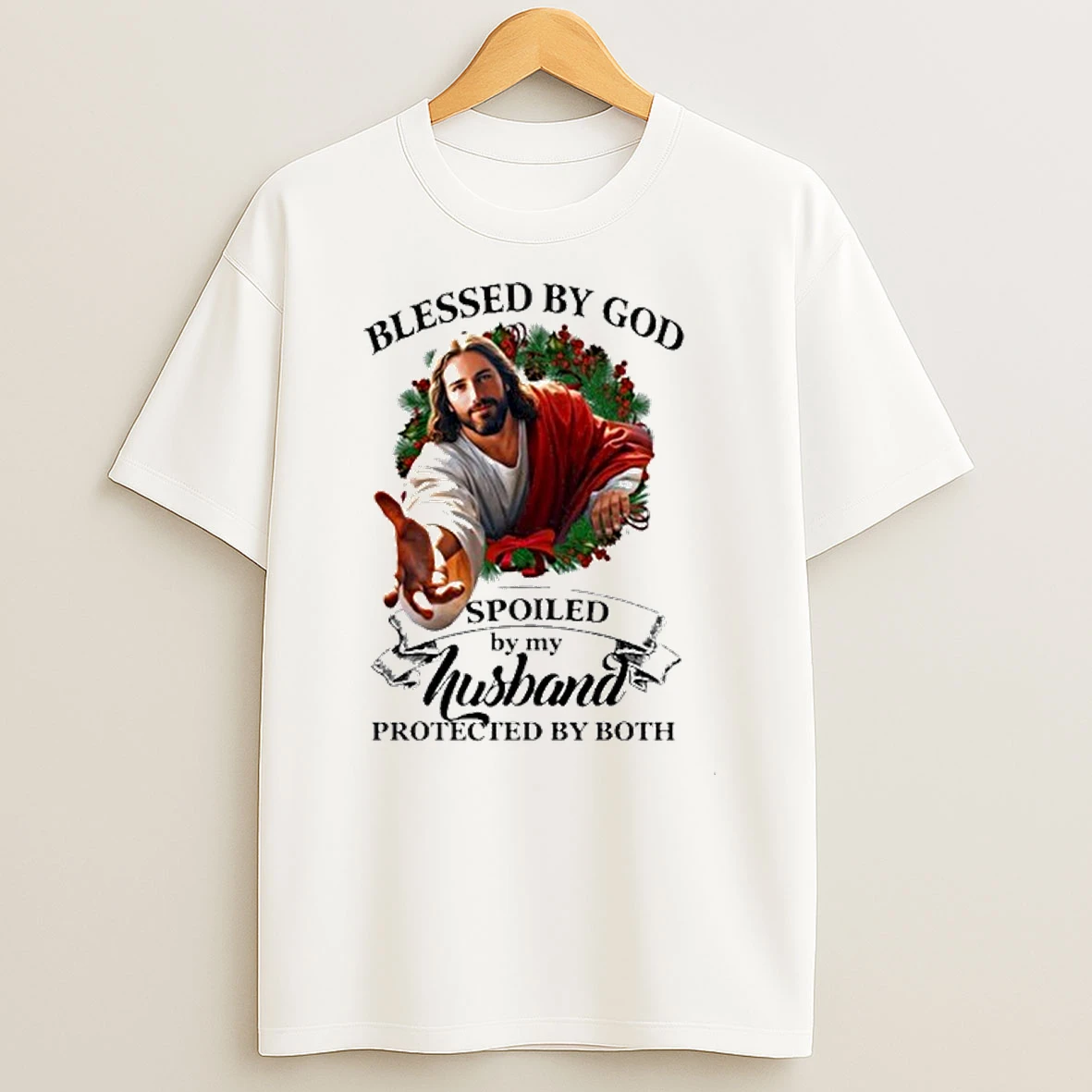 Blessed By God Spoiled By My Husband Tshirt Hoodie
